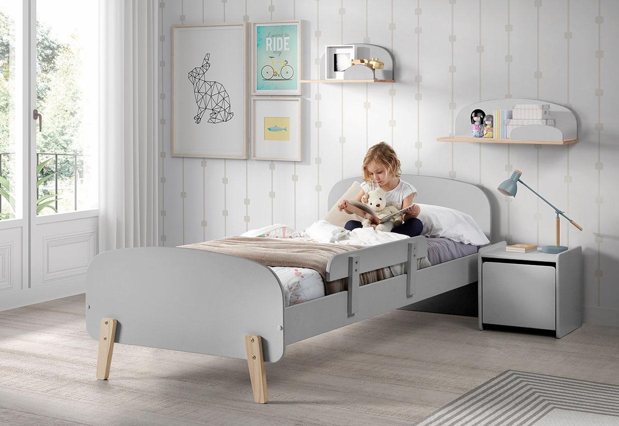 Vipack Nachtkommode Kiddy, 1-türig - Hellgrau