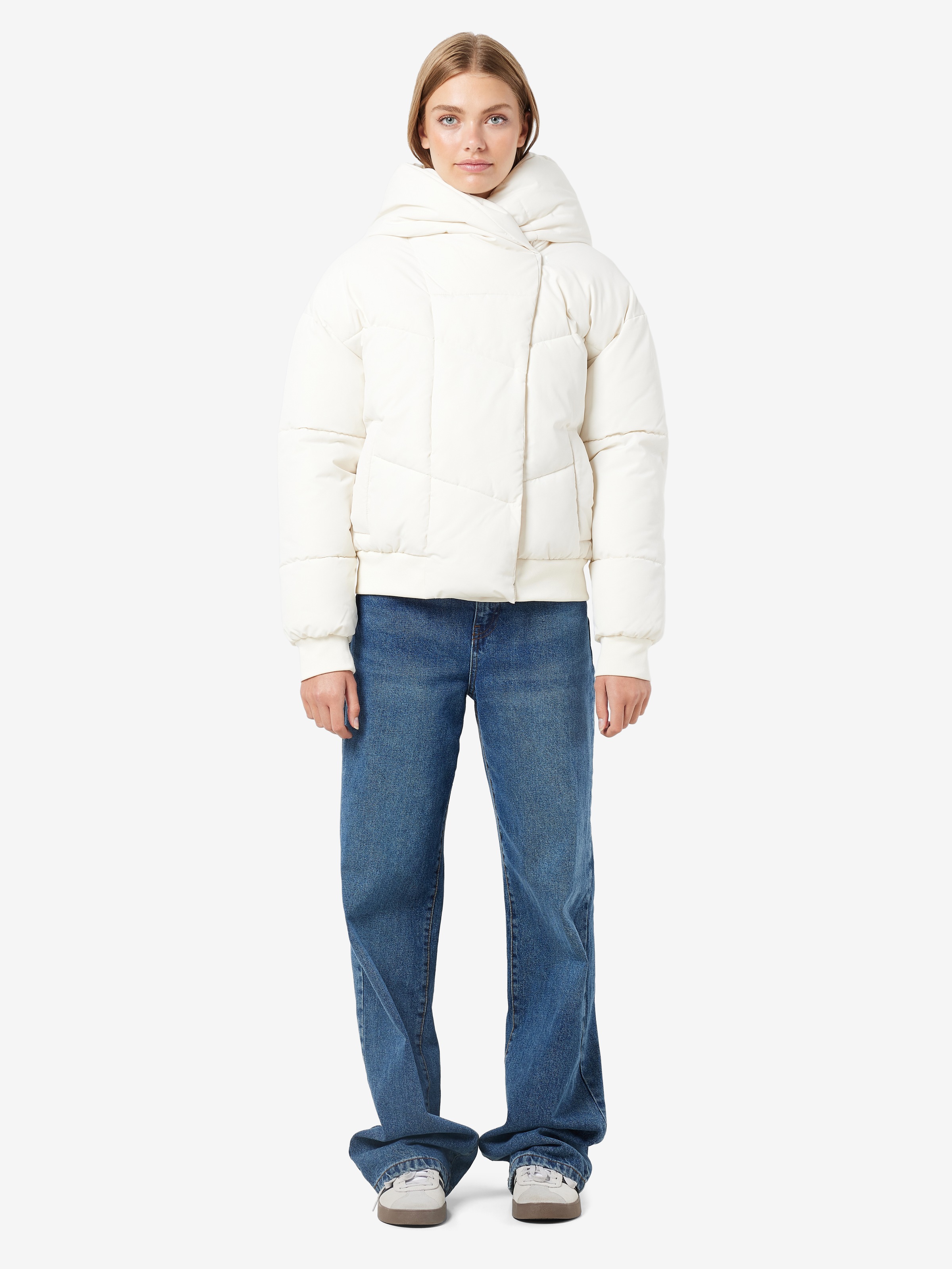 Noisy may Steppjacke »NMTALLY L/S BOMBER JACKET NOOS FWD«, mit Kapuze