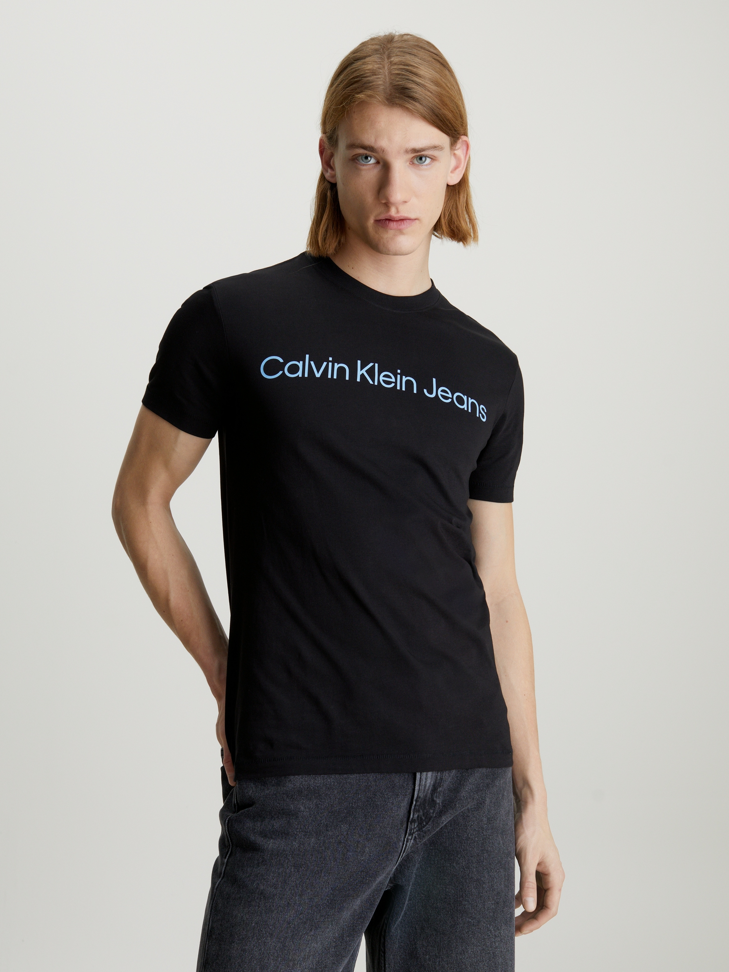 T-Shirt »INSTITUTIONAL LOGO«, mit Calvin Klein Logoschriftzug