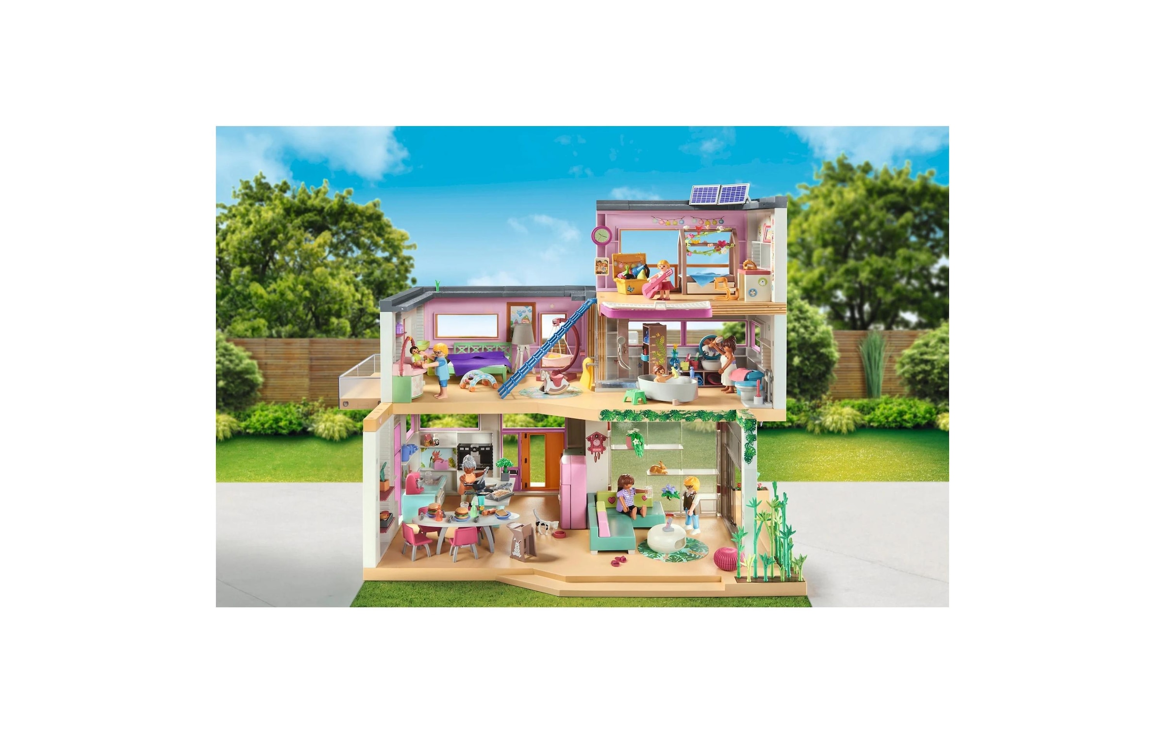 Playmobil® Spielbausteine »My Life Wohnhaus mit Wintergarten 71607«, (312 St.)