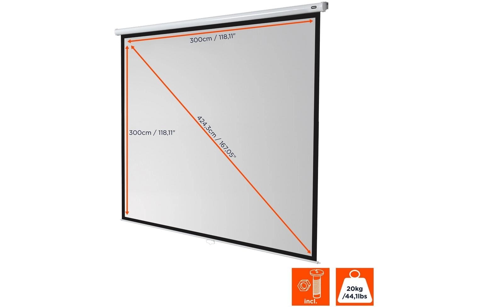 Celexon Rolloleinwand »Eco 300x300cm«