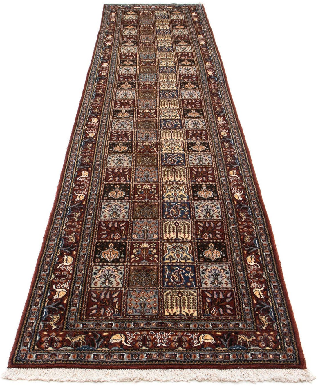 Image of morgenland Hochflor-Läufer »Moud Stark Gemustert Beige 196 x 78 cm«, rechteckig, 1 mm Höhe, Handgeknüpft bei Ackermann Versand Schweiz