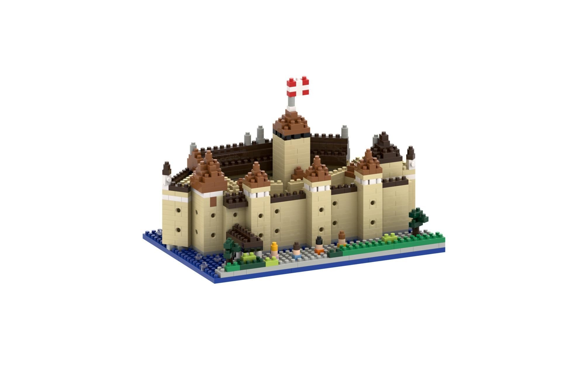 Image of Brixies Spielbausteine "Schloss Chillon aus 824 Bausteinen"