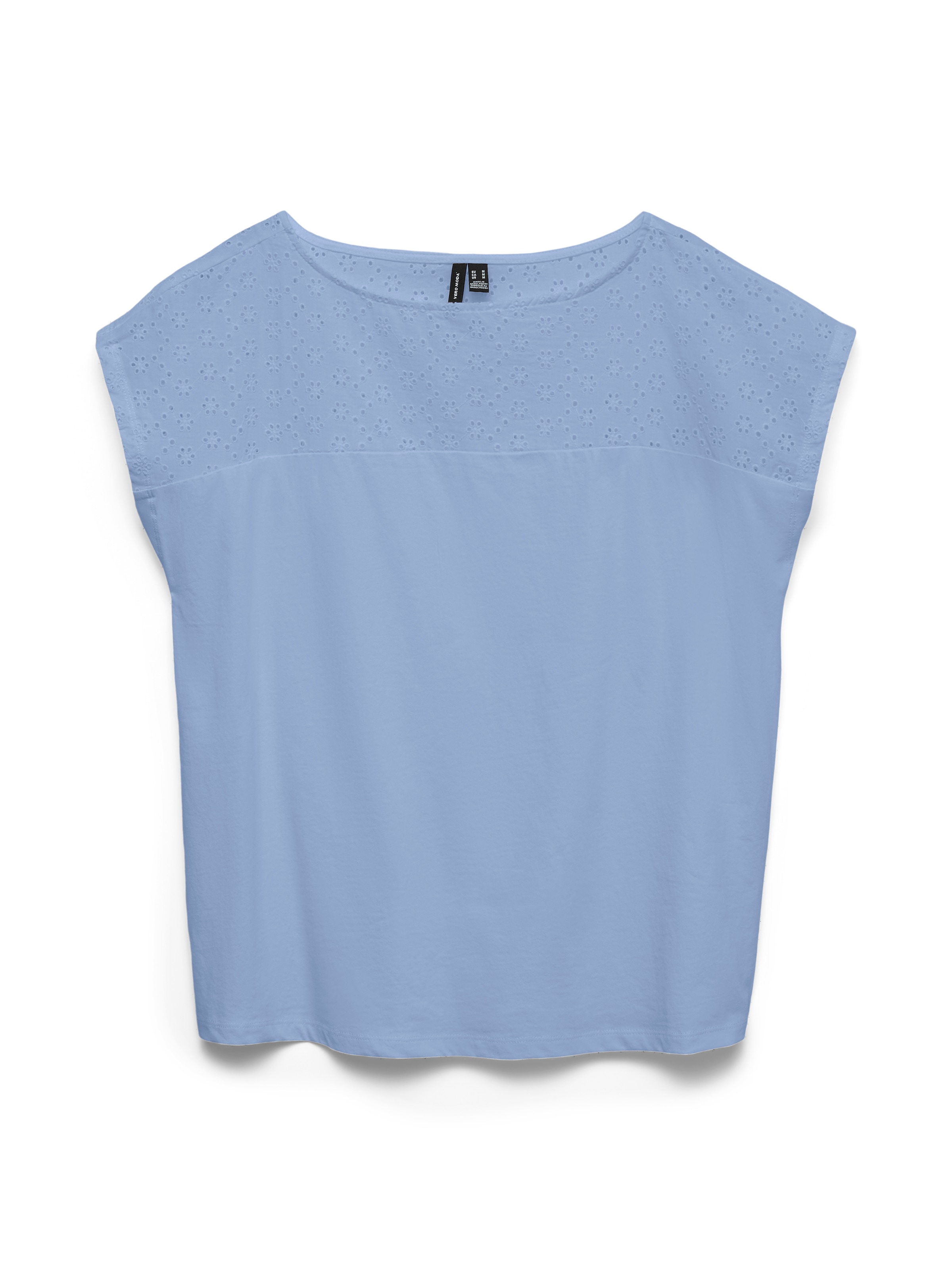 Vero Moda Top en dentelle »VMJANNI CS BOAT NECK TOP JRS GA« Coton