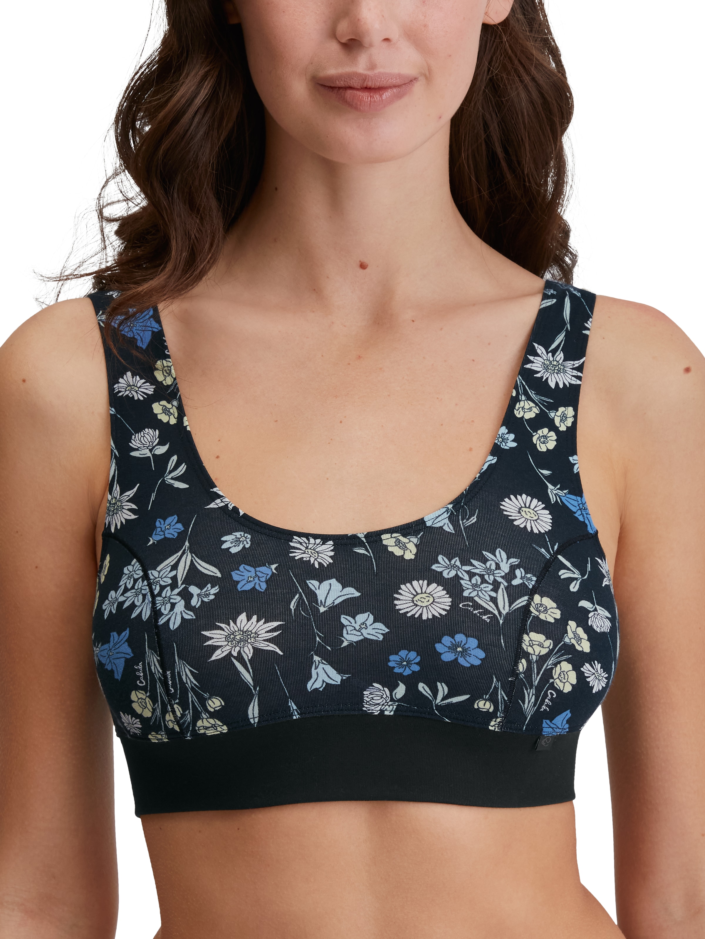 CALIDA Bustier »Elastic Trend«, Baumwollmix, Single Jersey Qualität, elastisch, bequem, sportlich