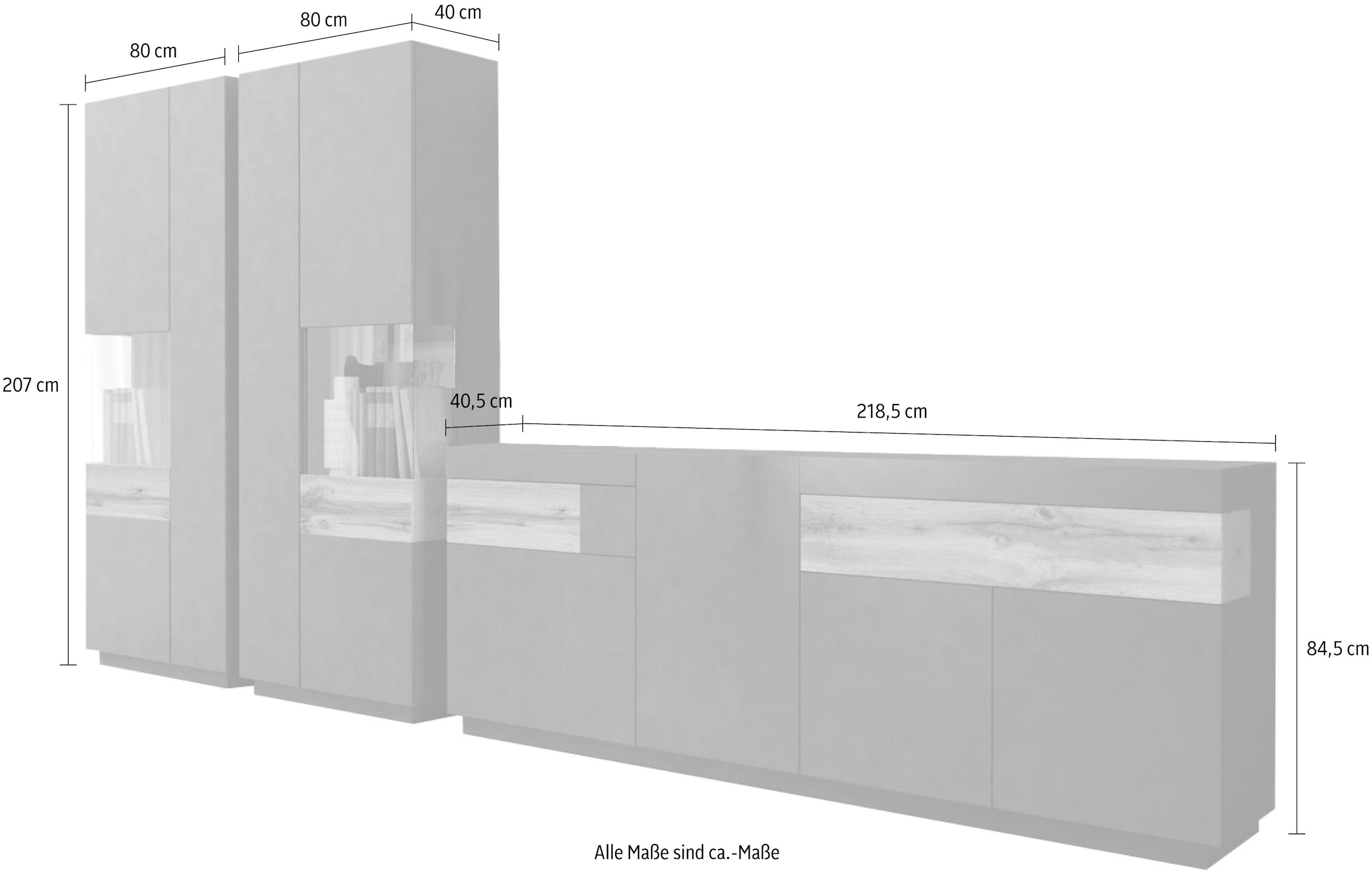 Helvetia Wohnwand (Set, versandkostenfrei 3 St.) »SILKE«, auf