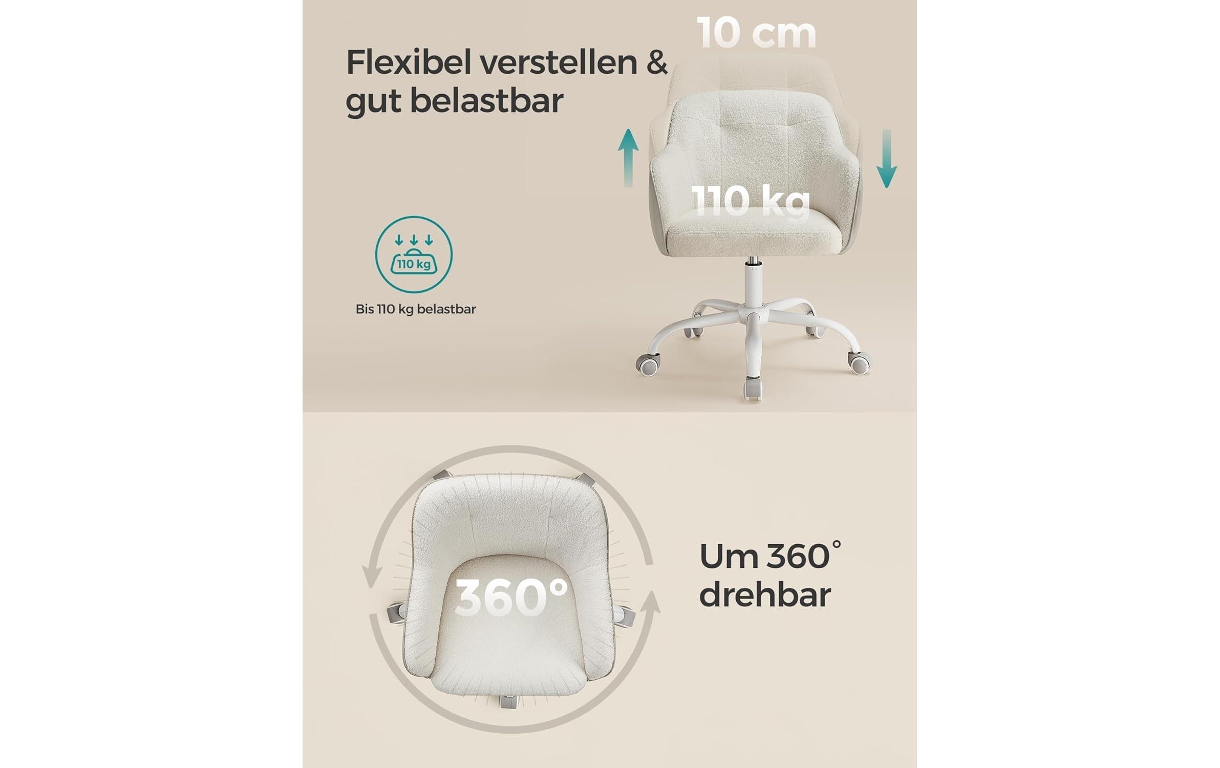 SONGMICS Bürostuhl »mit Fusskreuz« ()