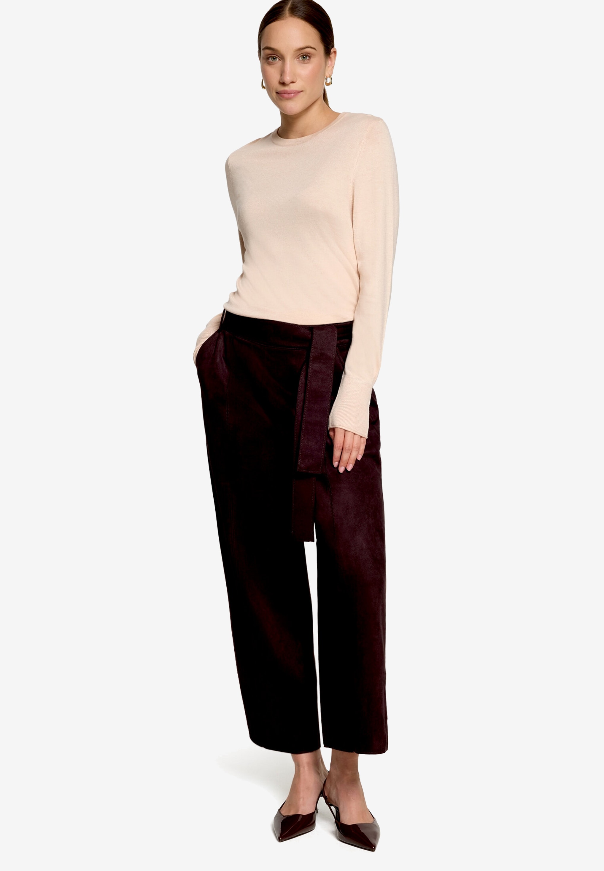 Zero Pull en tricot avec encolure ronde / viscose