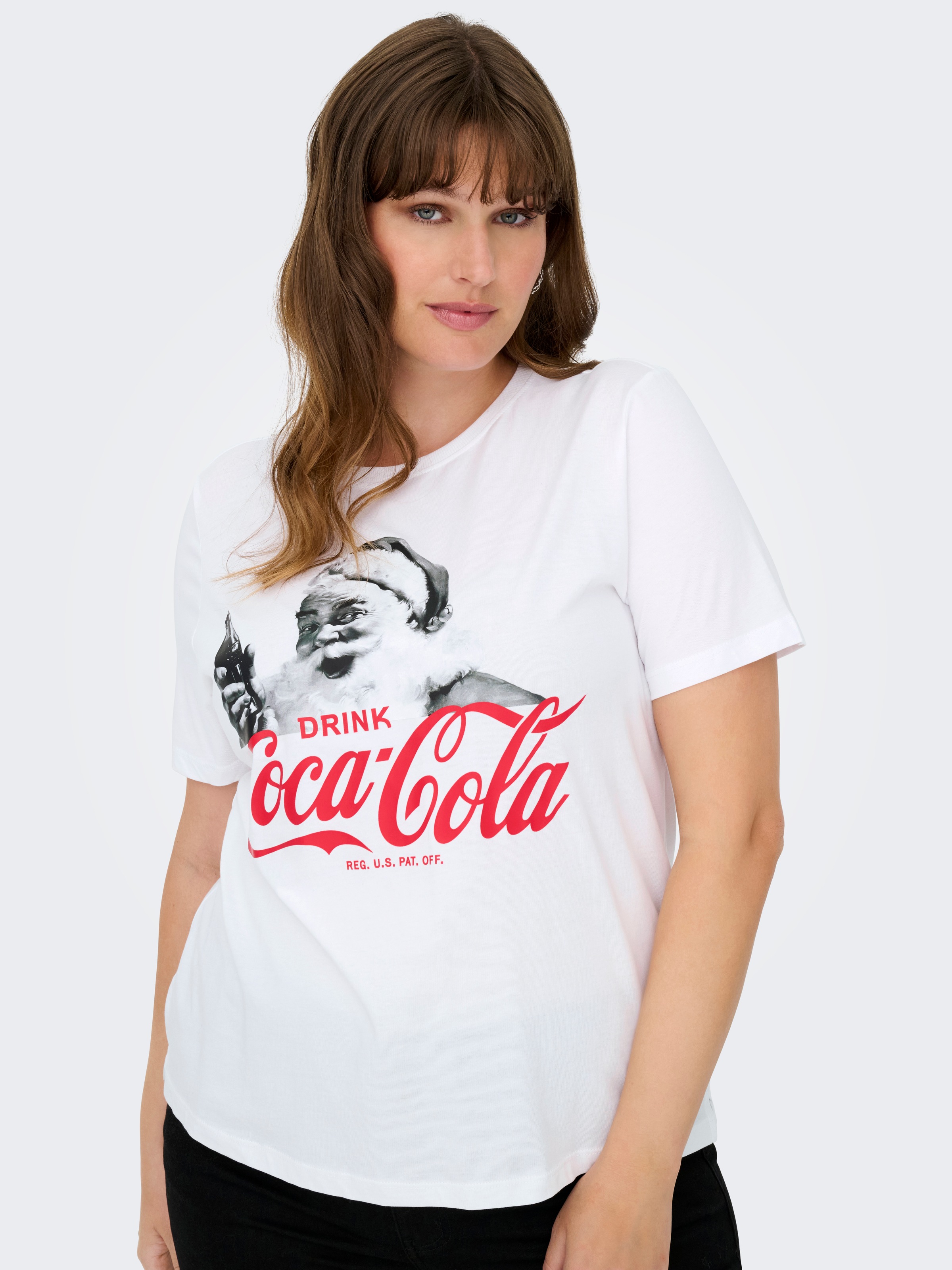 ONLY CARMAKOMA T-shirt à manches courtes »CARCOCA COLA XMAS LIFE S/S TOP JRS«
