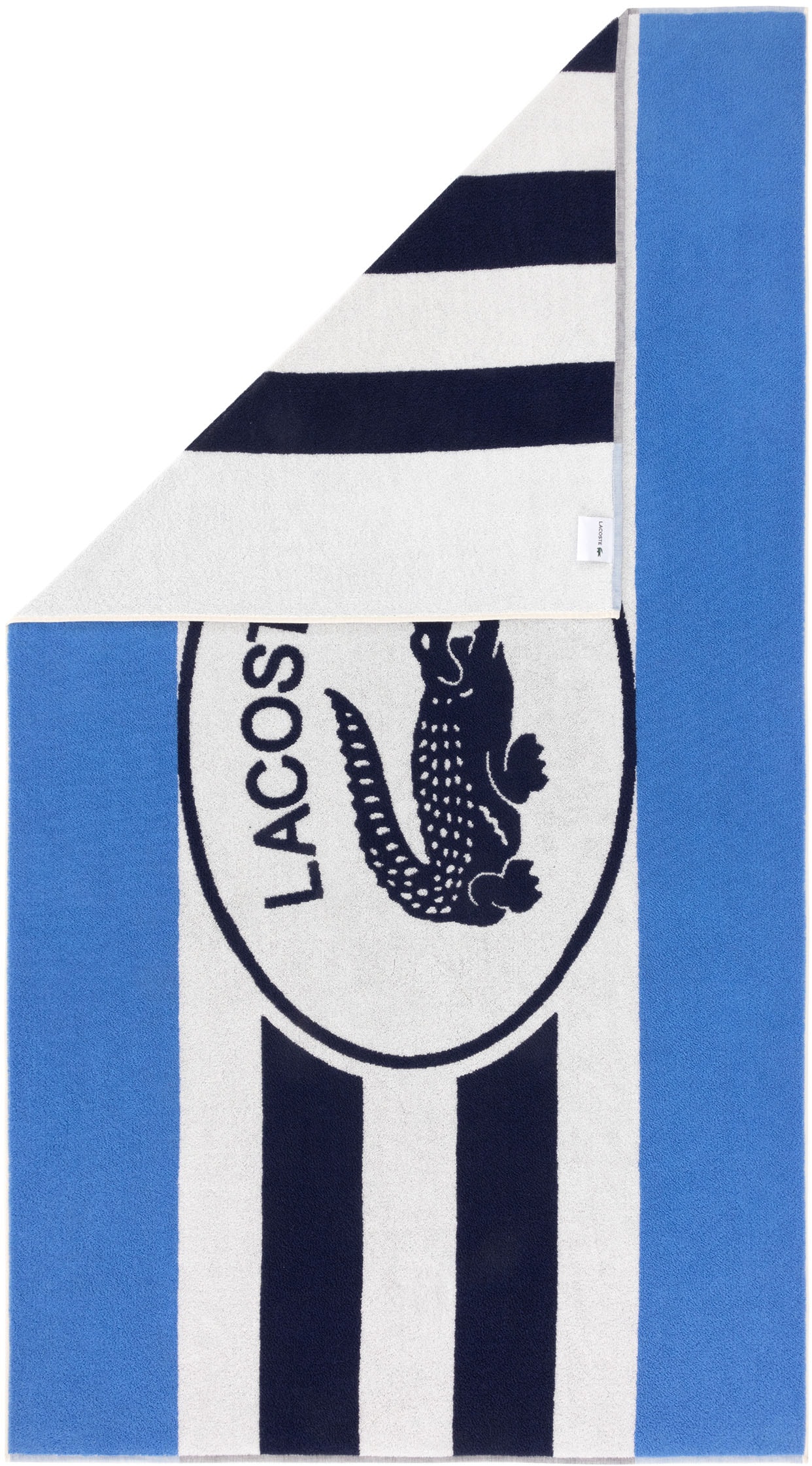Lacoste Serviette de plage »BADGE« avec applications d'étiquettes
