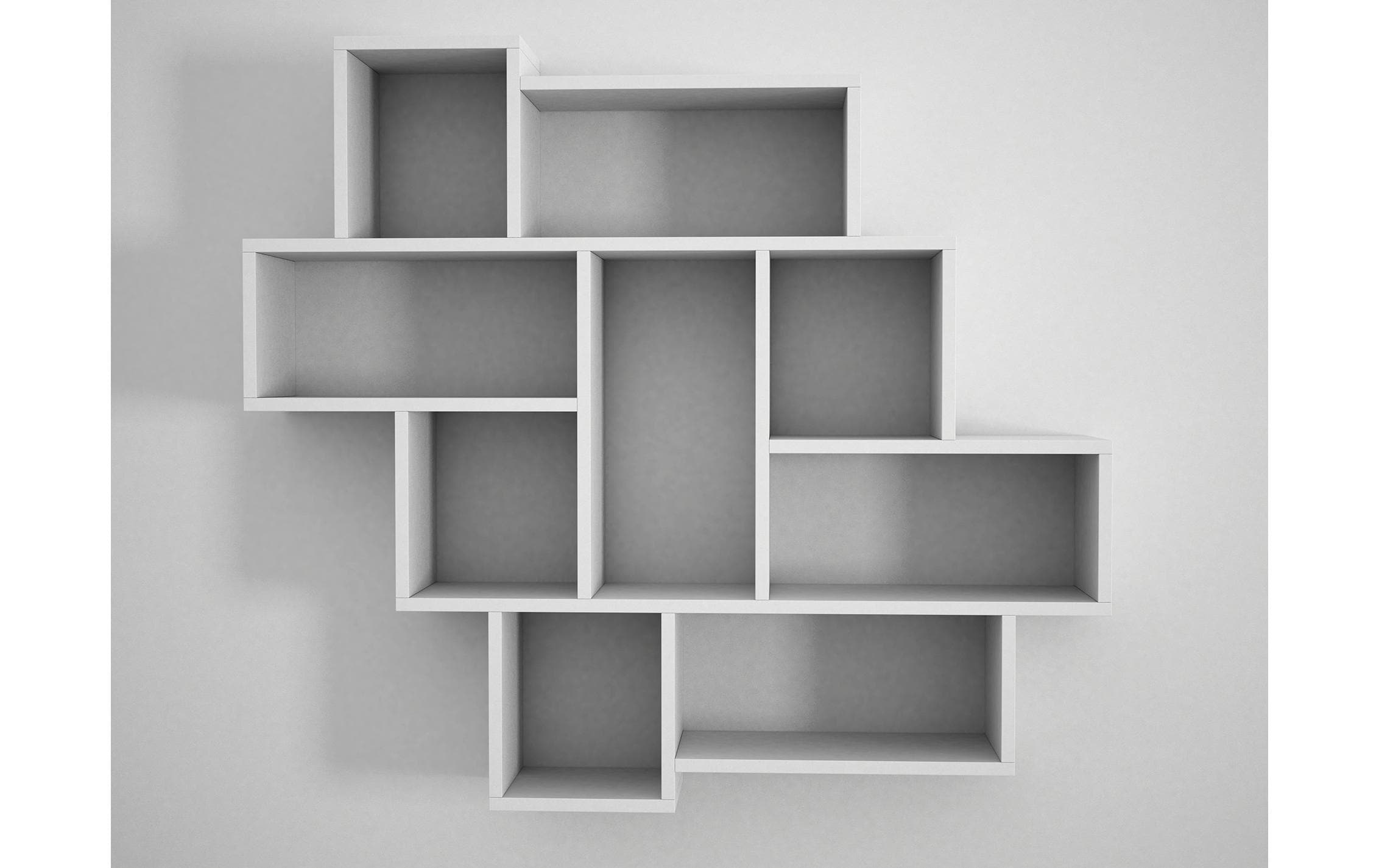 WOODY FASHION Regal »Parola 115,5 x 103,5 cm, Weiss«