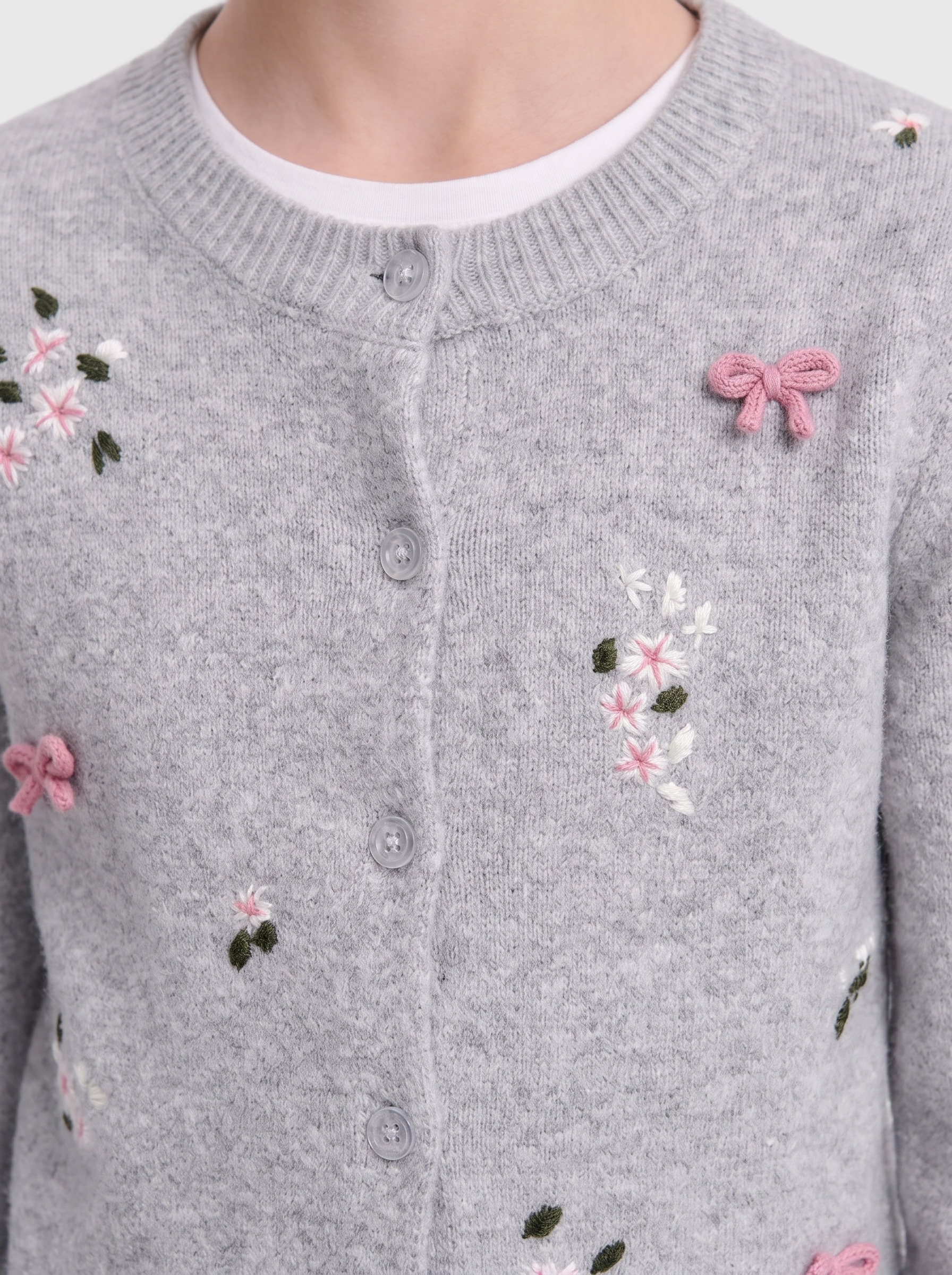 KIDS ONLY Veste en tricot »KOGDORA DETAIL LS O-NECK CARDIGAN KNT« Kunstfaser,
