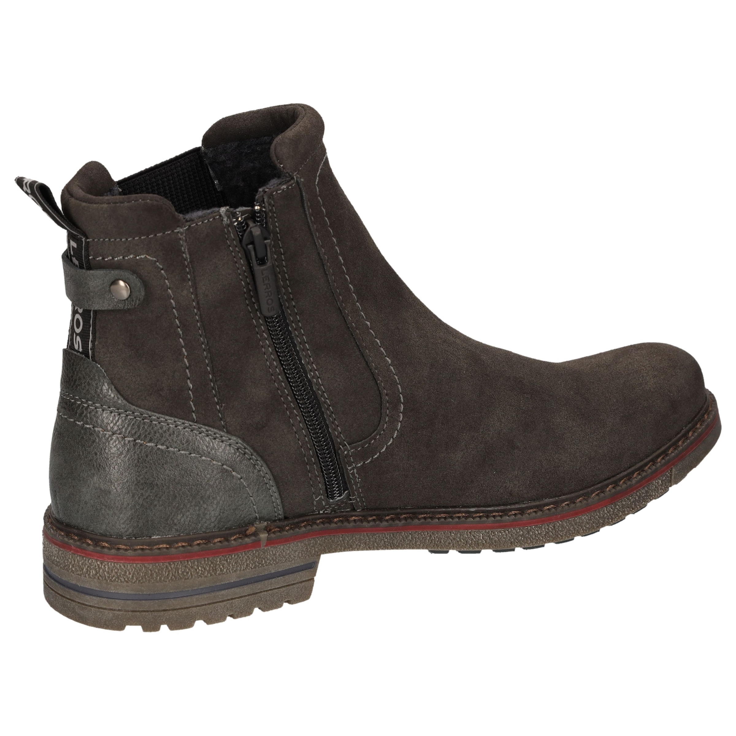LERROS Bottines chelsea  bottes à enfiler, avec fermeture éclair, bottes d'hiver avec doublure chaude