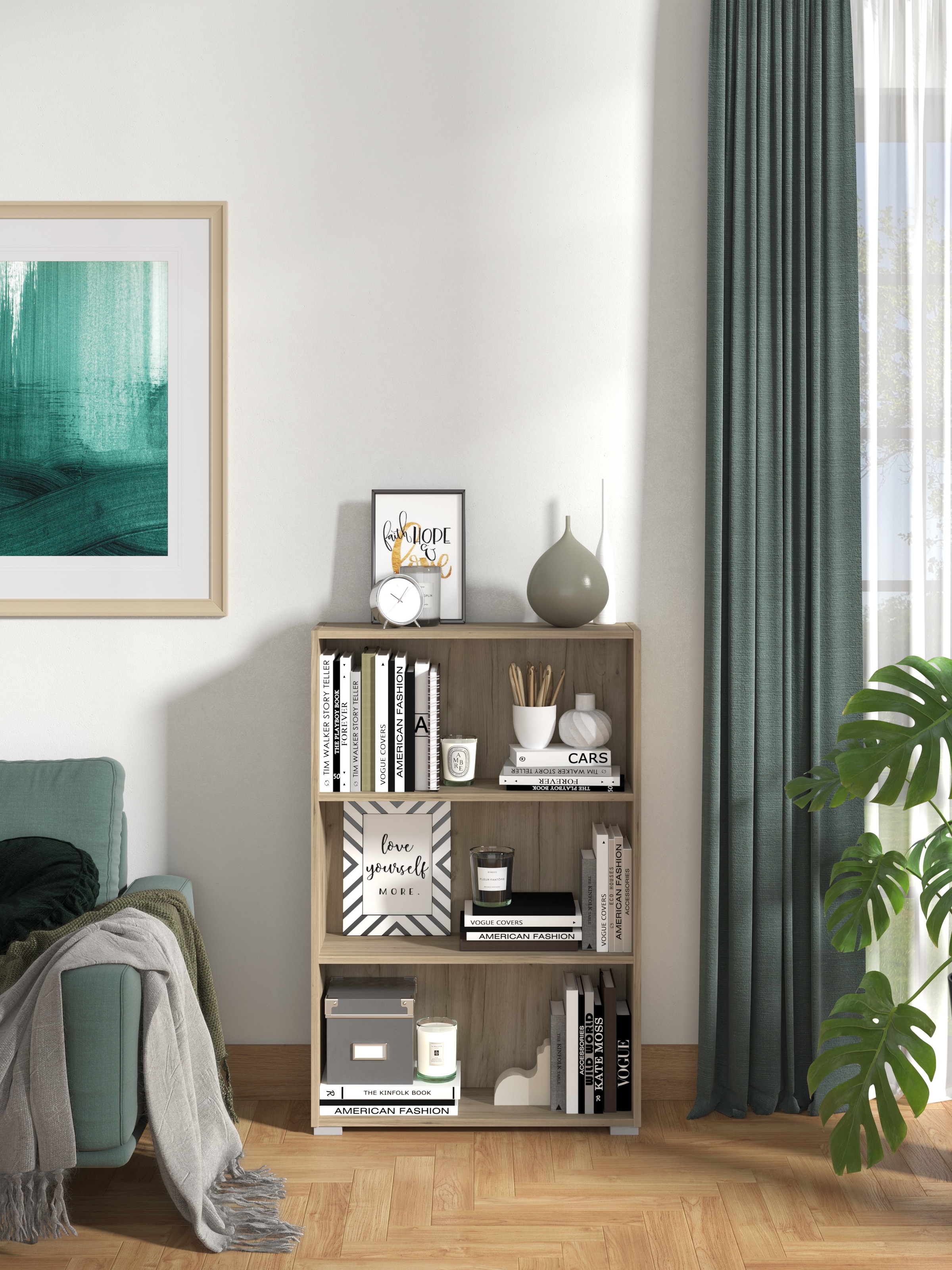 OTTO home Aktenregal "Tomar Regal Bücherregal" Bücherregal für ein aufgeräumtes Home Office