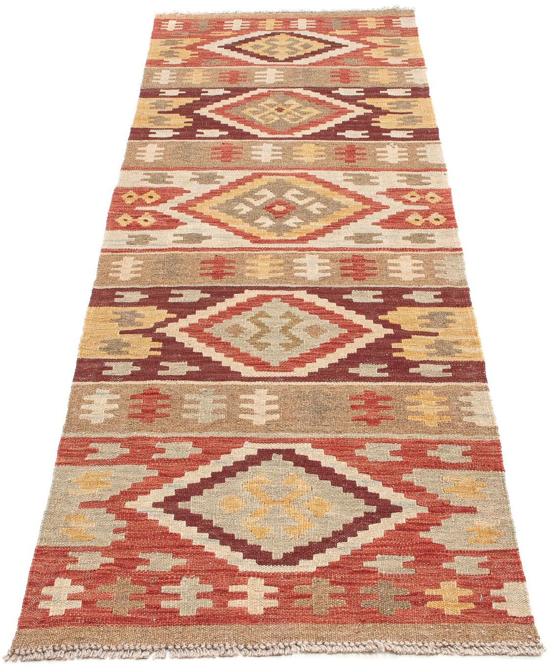 Image of morgenland Läufer »Kelim Maimene Medaillon 197 x 68 cm«, rechteckig, 0,5 mm Höhe, Wendeteppich bei Ackermann Versand Schweiz