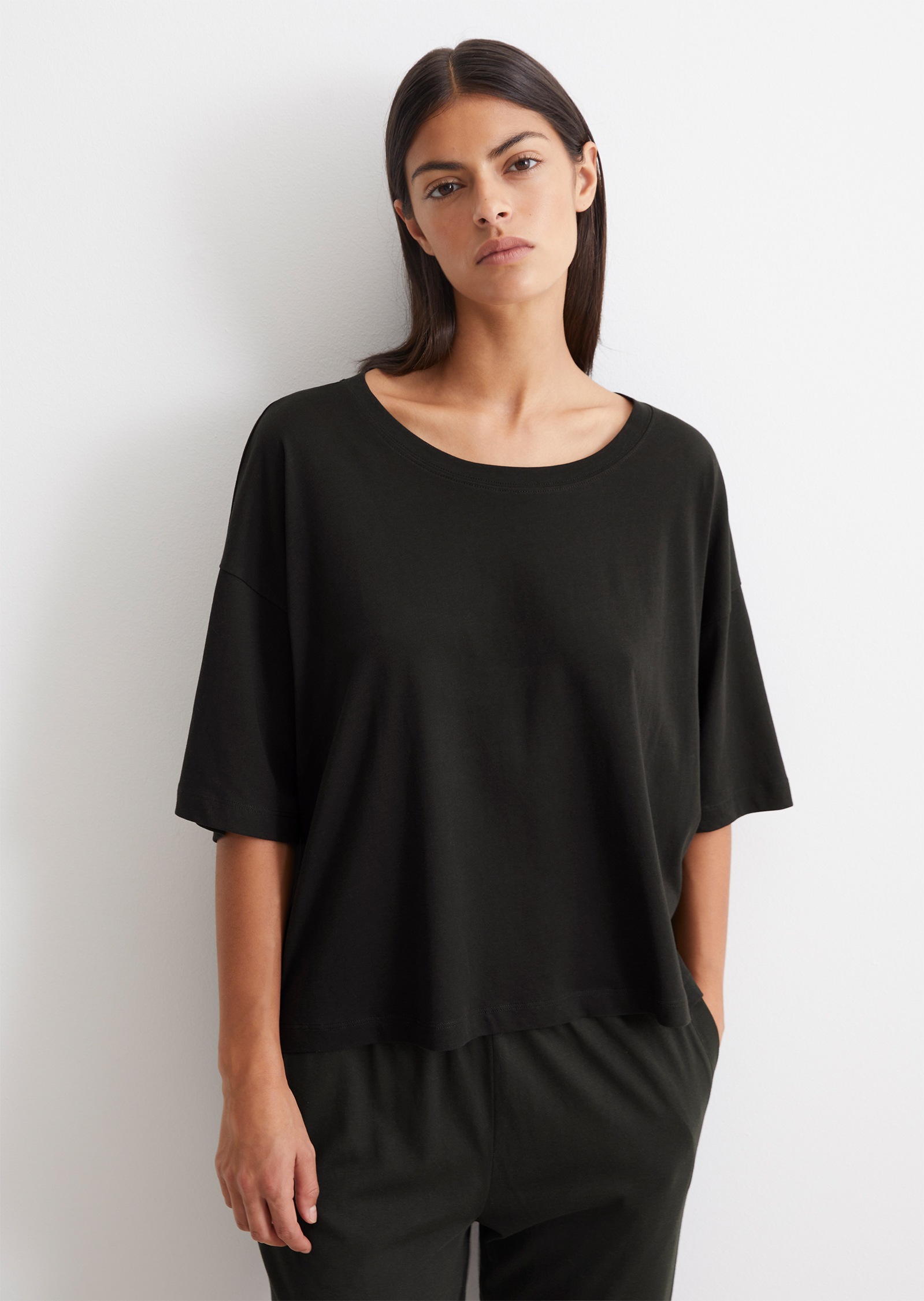 Image of Marc OPolo T-Shirt "MIX & MATCH" Rundhals-Ausschnitt, Kurzarm, Pure Cotton, Single Jersey Quallität