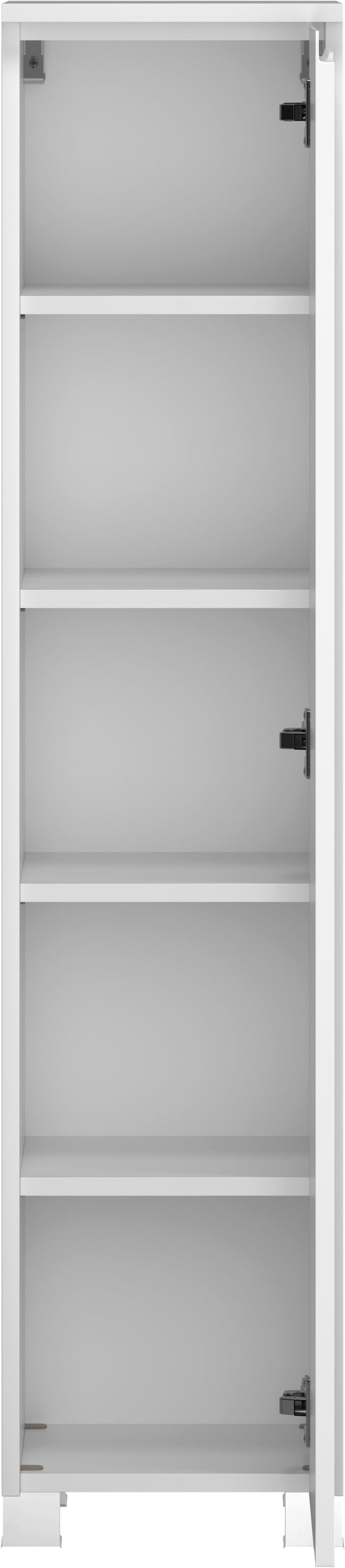 welltime Armoire intermédiaire »CABO, gedämpfte Scharniere« blanc mat, design sans poignées, réversible