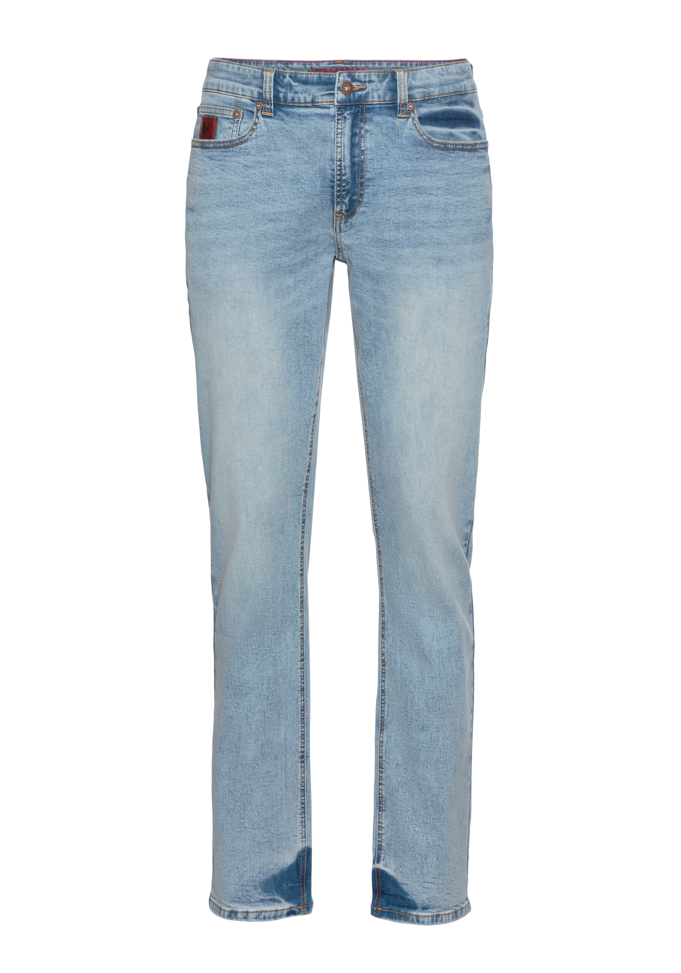 Bruno Banani Straight-Jeans »Hutch«, gerade Beinform, teilweise mit modischen Destroyed-Effekten