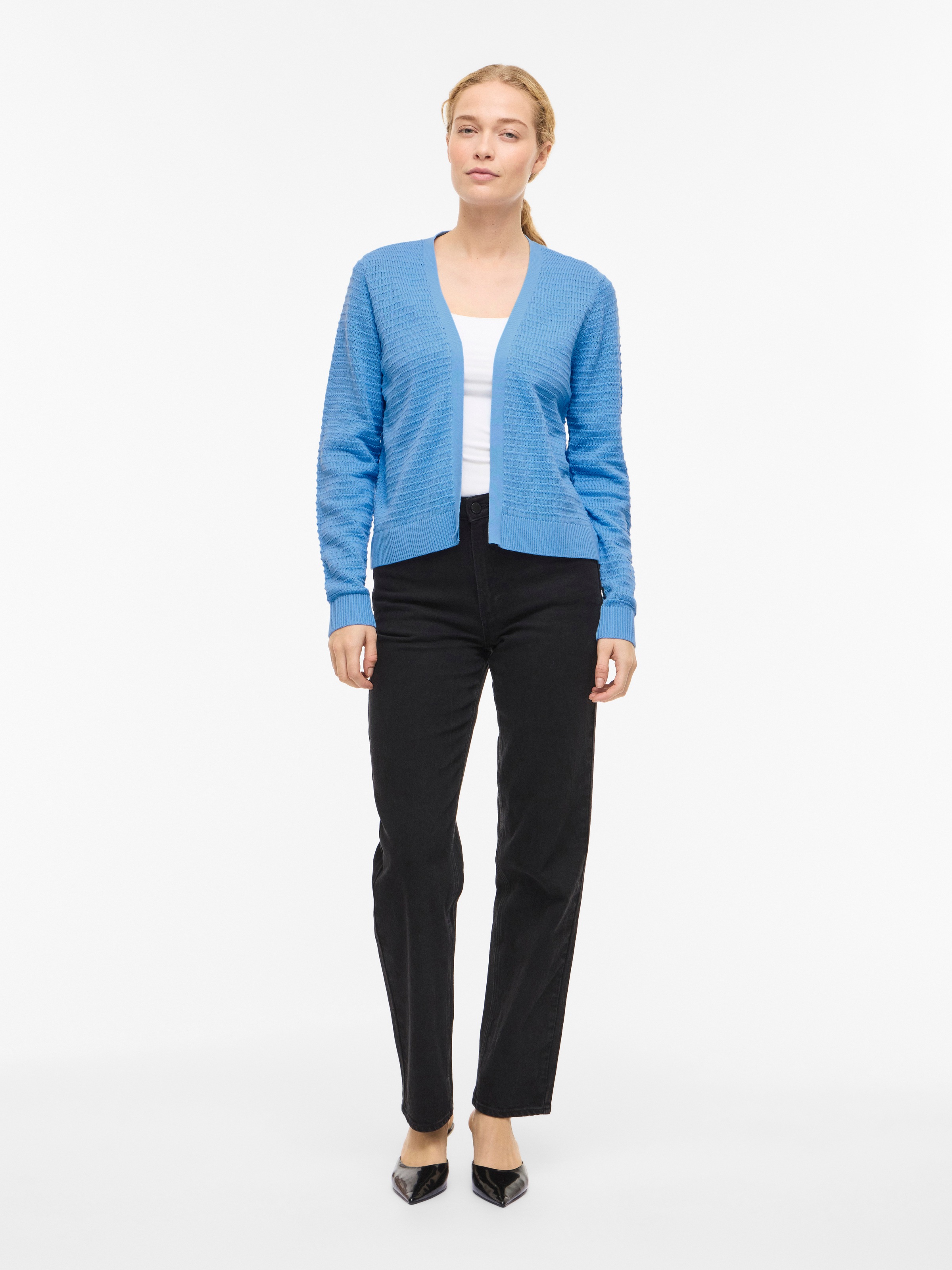 Vila Strickjacke »VILOLLO SHORT L/S KNIT CARDIGAN - NOOS«