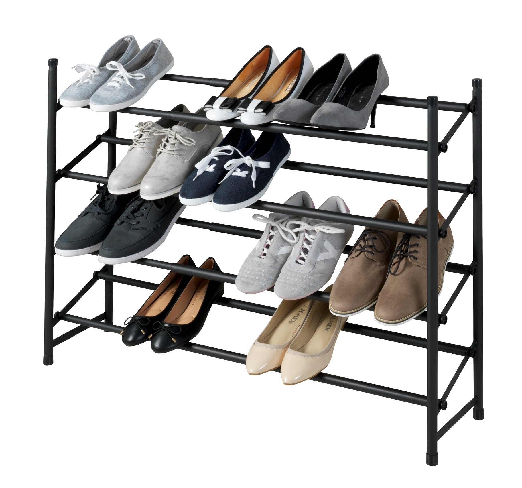 WENKO Schuhregal »Modell Hero«, ausziehbar, 62 bis 115 cm, für 24 Paar Schuhe, Anti-Rutsch Oberfläche
