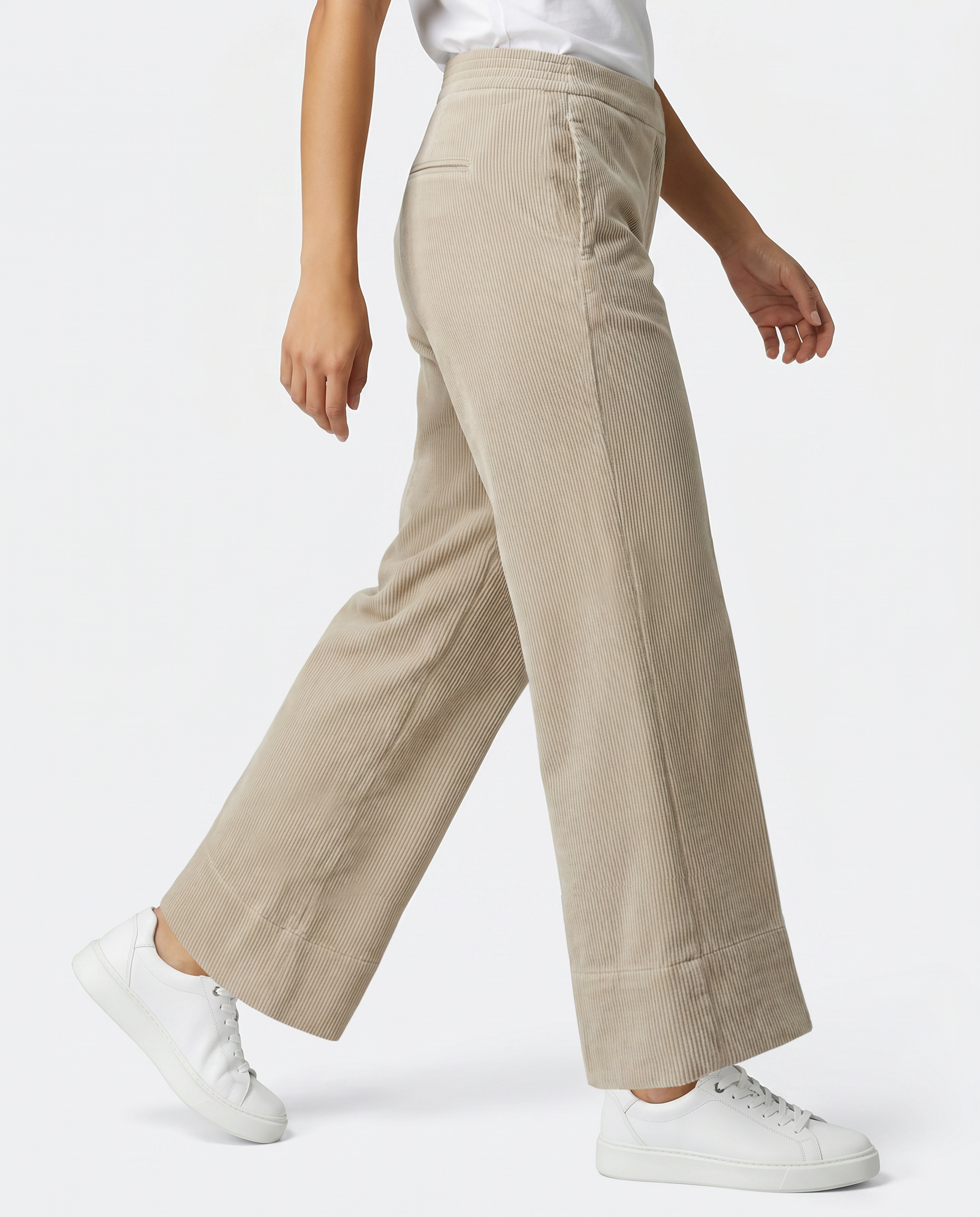 Stehmann 7/8-Hose »Fabienne3-700«  Weite Cordhose mit elastischem Bund