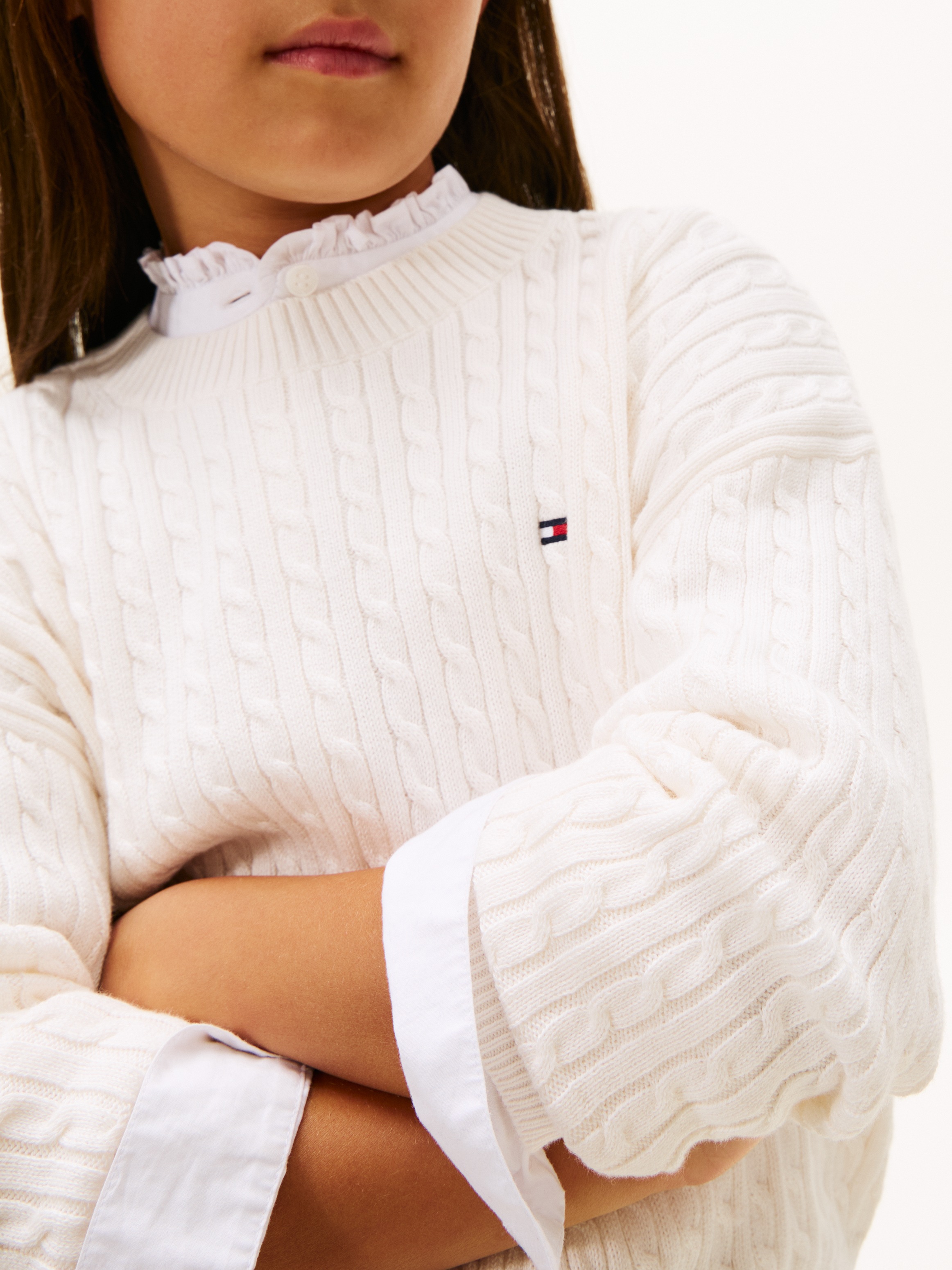 Tommy Hilfiger Strickpullover "CABLE SWEATER" Kinder bis 16 Jahre
