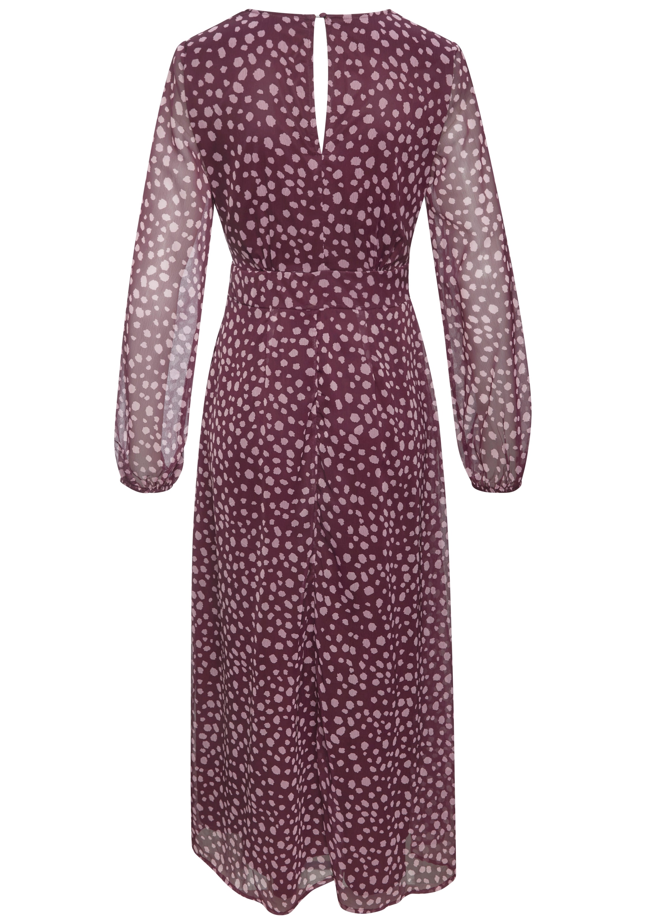 LASCANA Maxi robe Sans poches avec ceinture à nouer, robe maxi élégante en chiffon