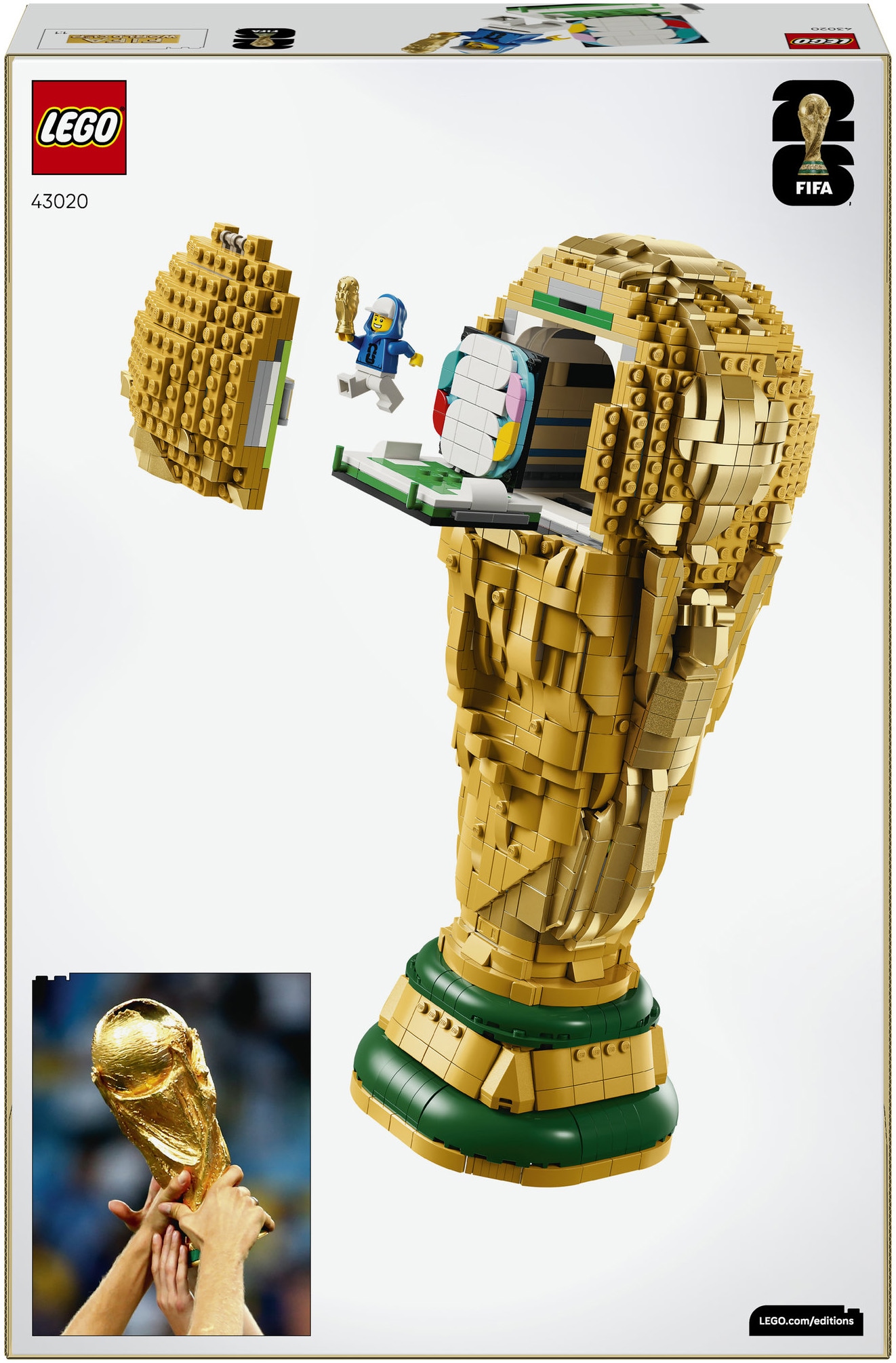 LEGO® Konstruktionsspielsteine »Offizieller Pokal der FIFA Fussball-Weltmeisterschaft (43020)« LEGO Editions Sports
