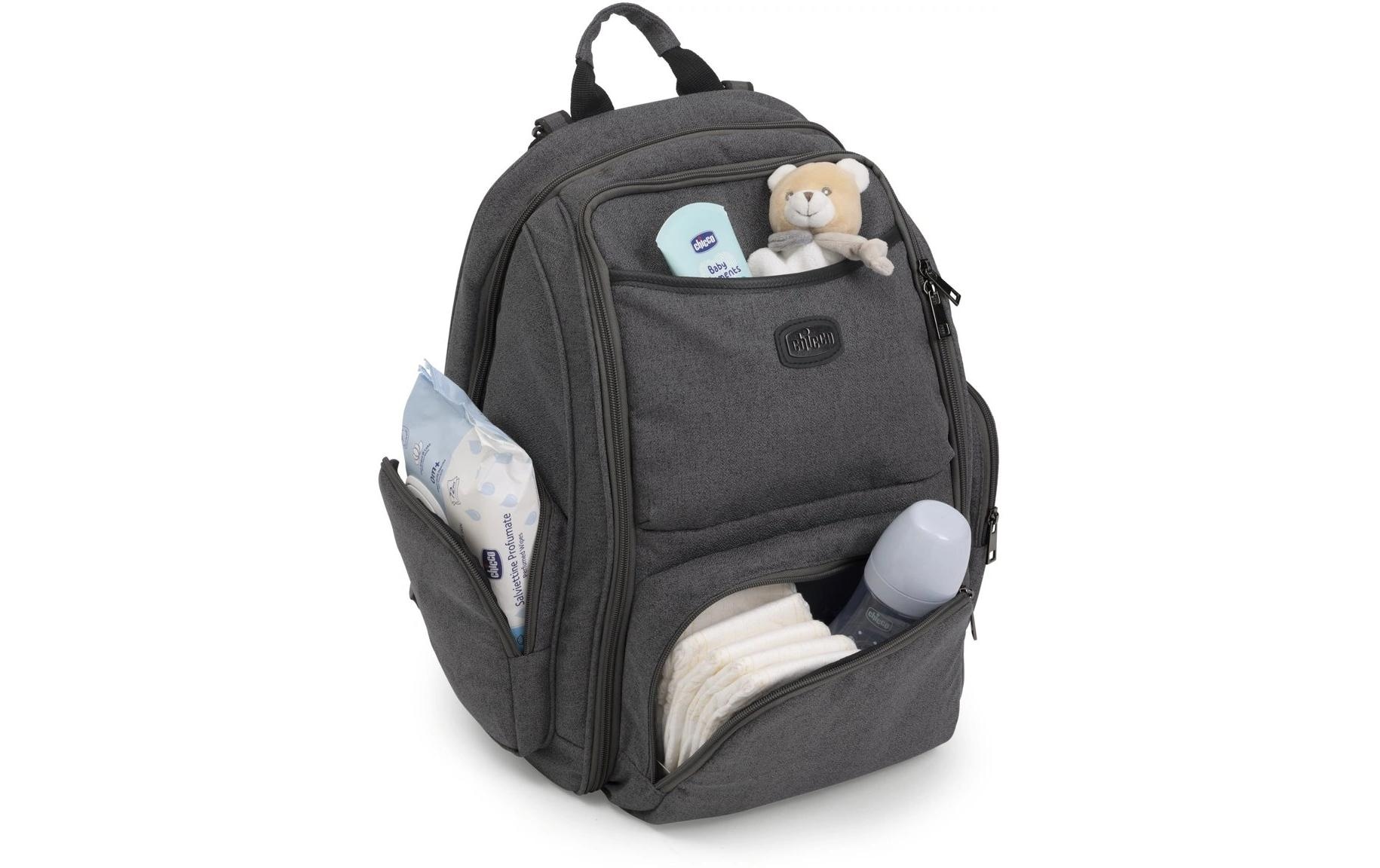 Chicco Wickelrucksack »Black Satin« Komfortable Wickelstation für unterwegs