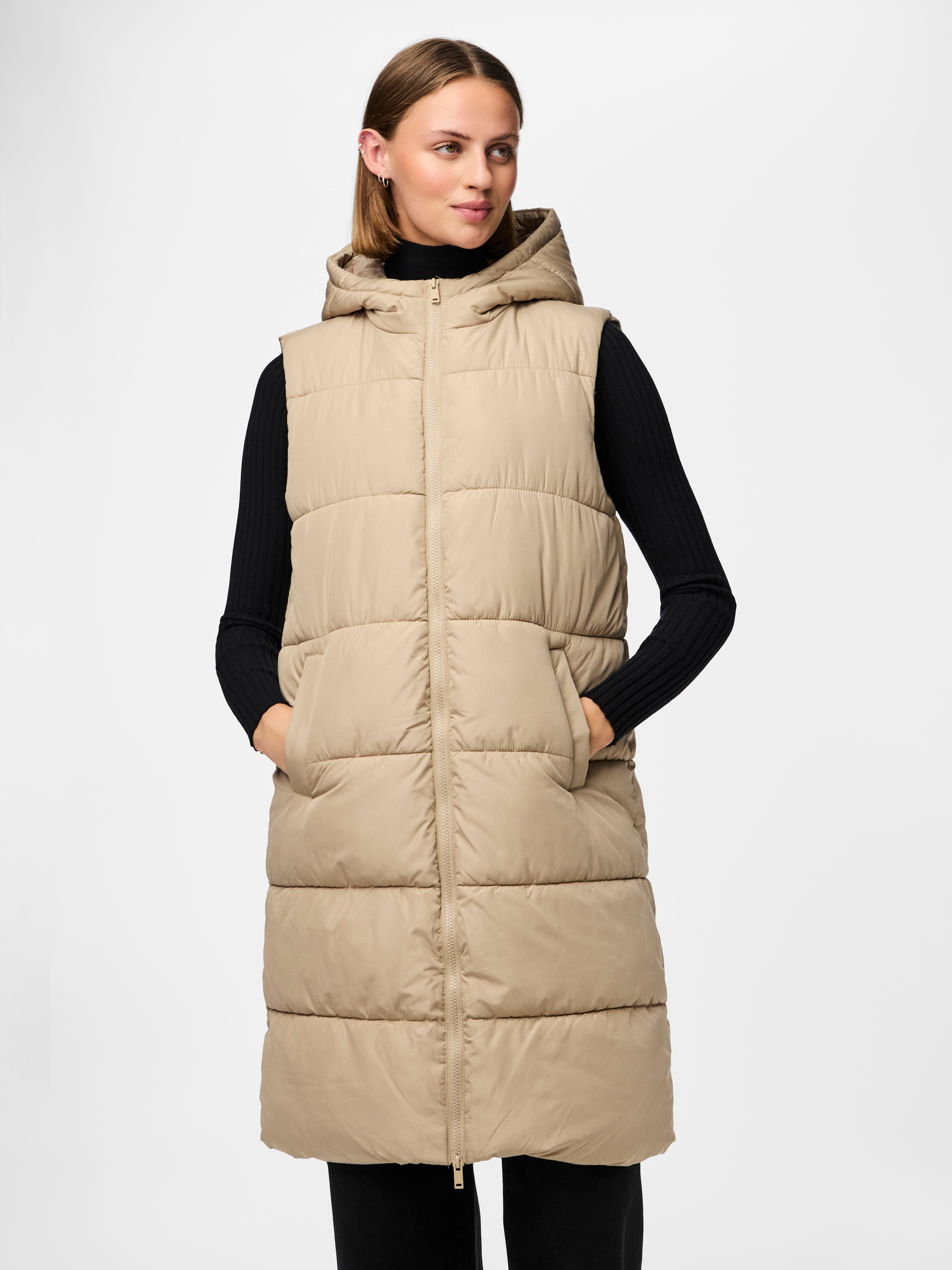 Steppweste »PCBEE NEW LONG PUFFER VEST NOOS BC«