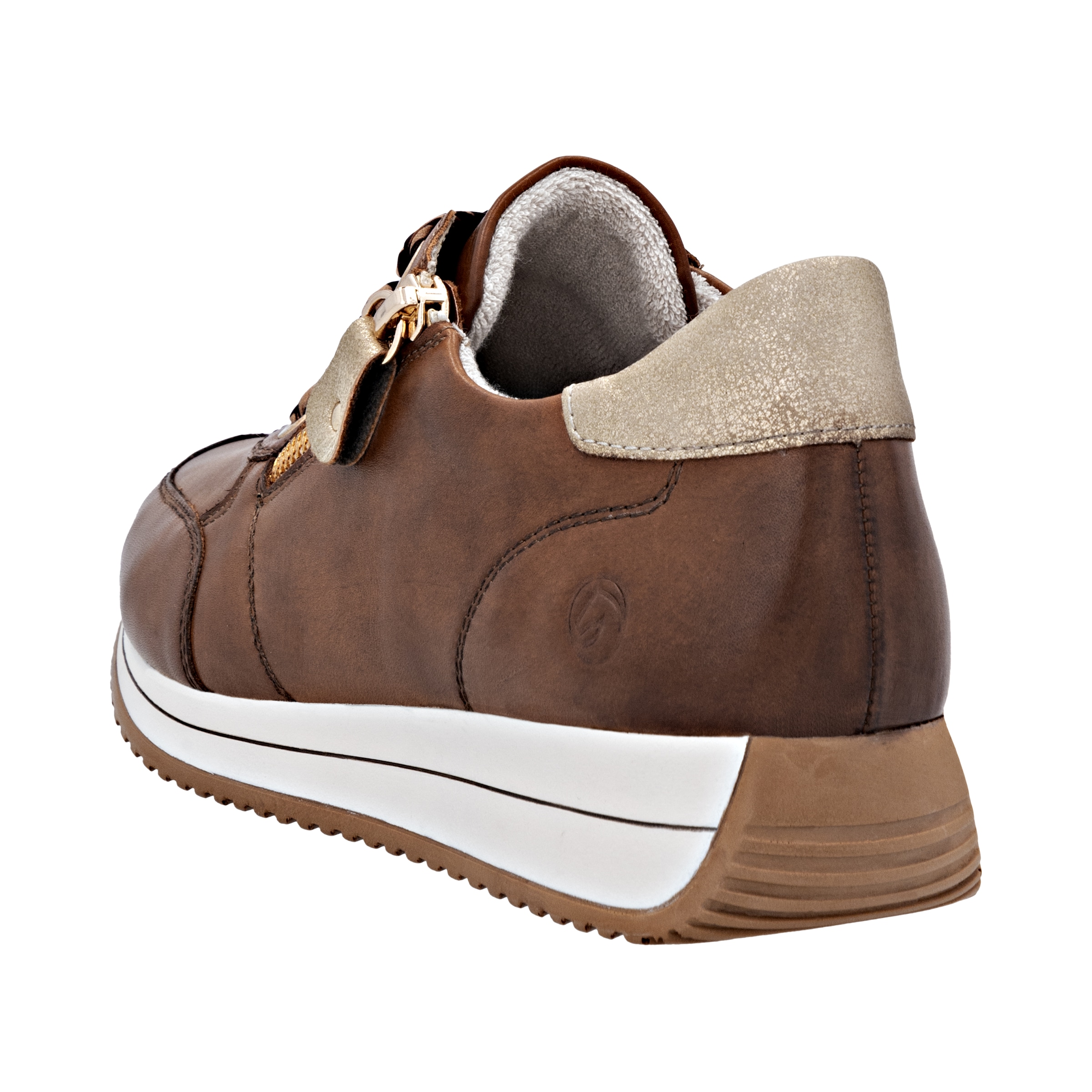 Remonte Baskets compensées  chaussure à lacets, chaussure basse, chaussure de loisirs avec fermeture éclair latérale