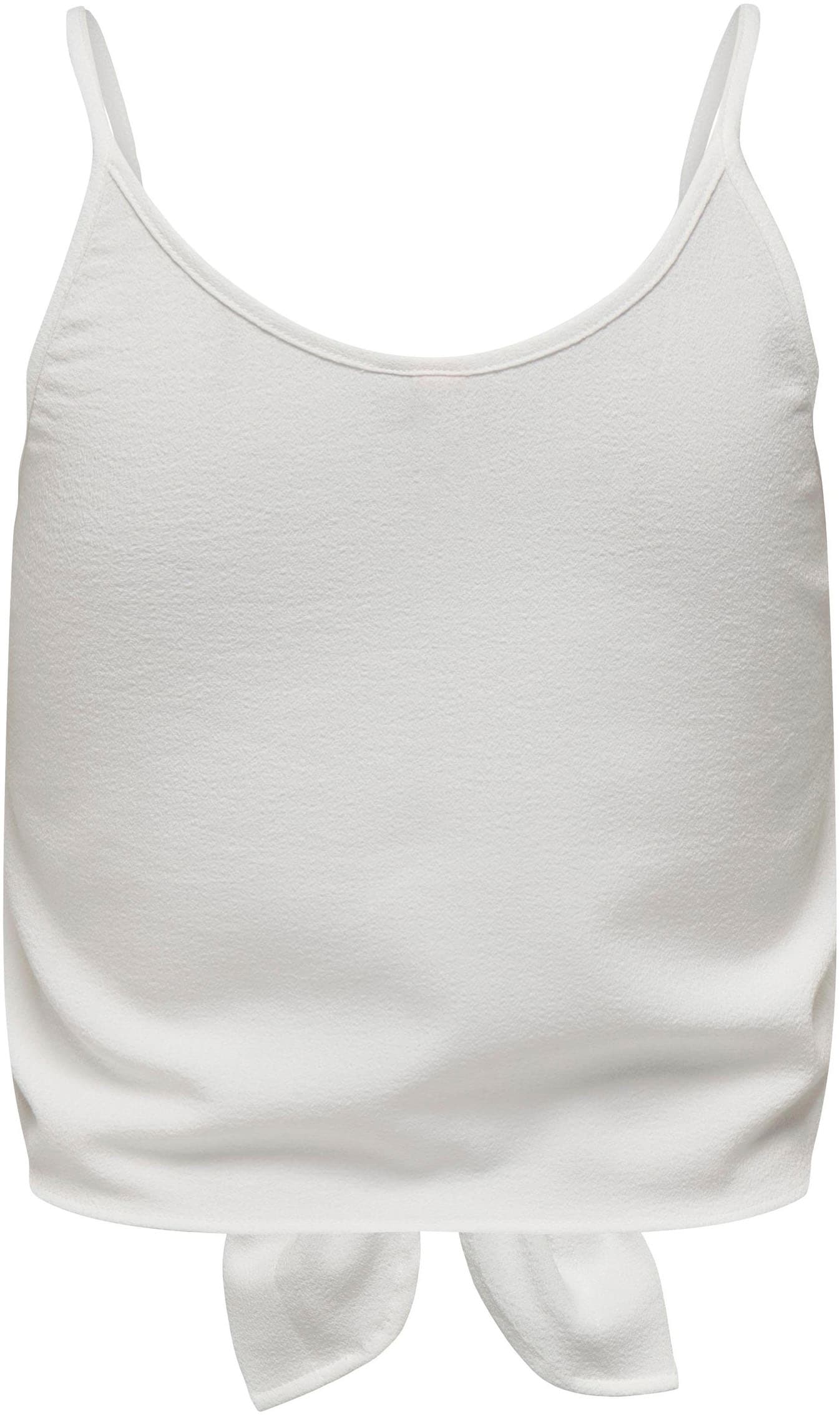 ONLY Top à bretelles »ONLLECEY SL KNOT SINGLET NOOS WVN« Materialmix, regular fit