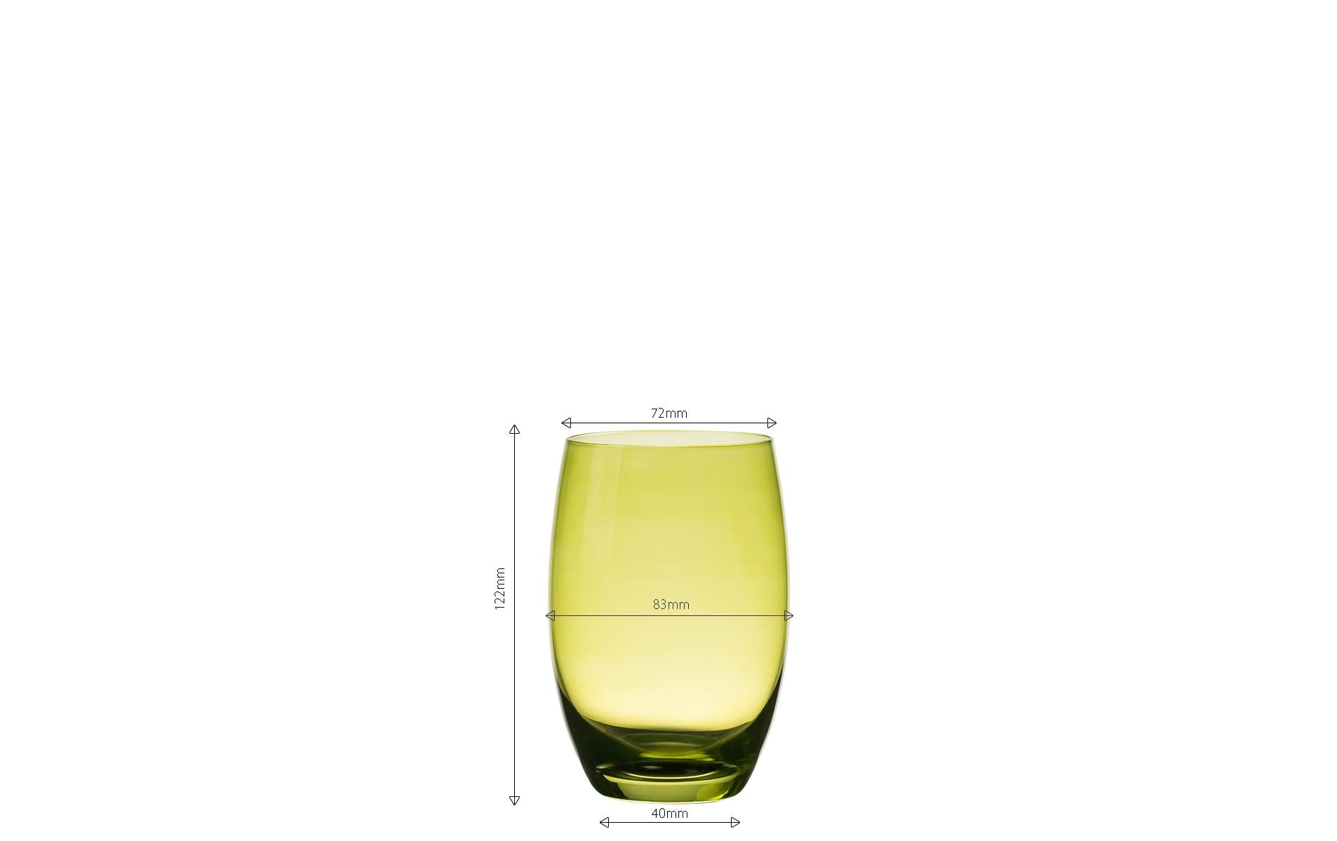   Gläser-Set »Lunasol Optima Color Tumbler 460 ml Barrel«