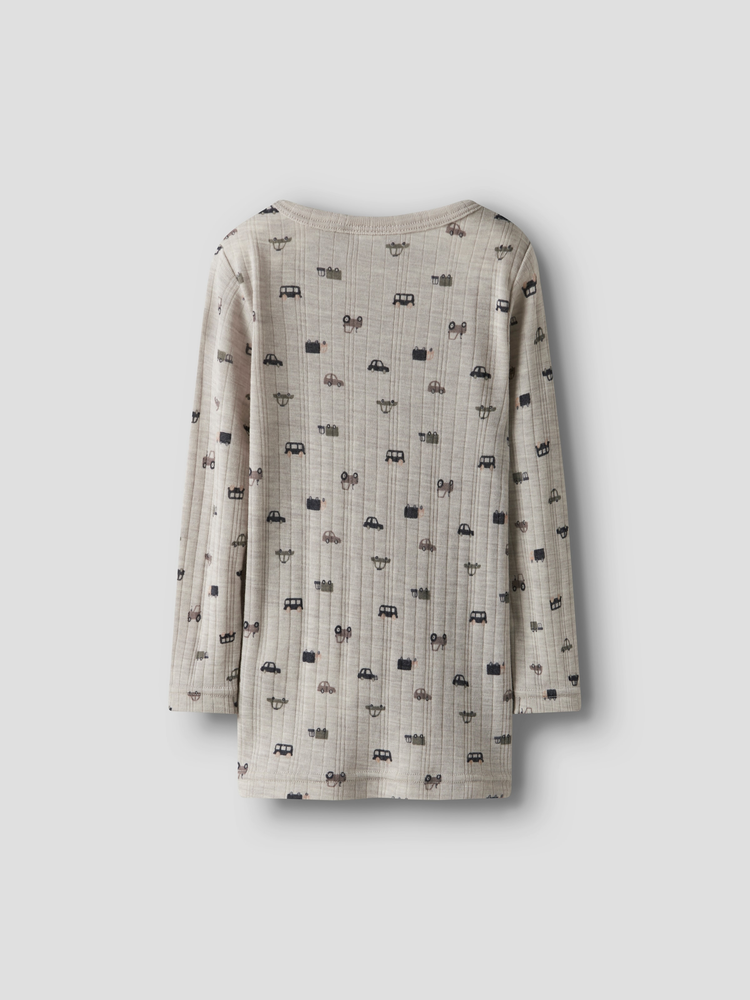 Name It Langarmshirt »NMMWANG WOOL NEEDLE LS TOP NOOS«, aus reiner Merinowolle