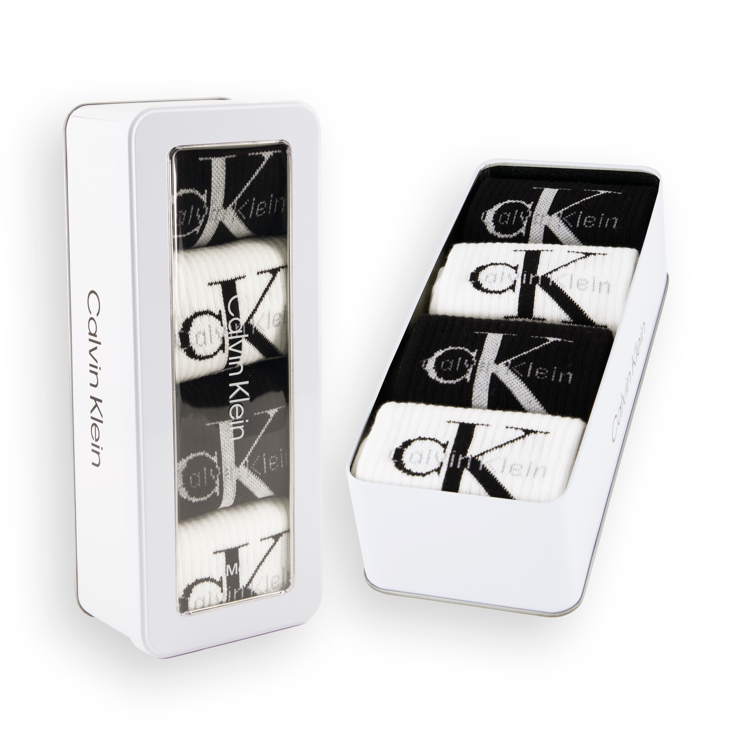 Calvin Klein Jeans Socken »CKJ MEN SOCK 4P GIFTBOX MONOLOGO«, (4er Pack)