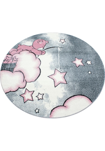 Ayyildiz Teppiche Kinderteppich »Kids 580«, rund, 12 mm Höhe, Motiv Sterne, Kurzflor kaufen