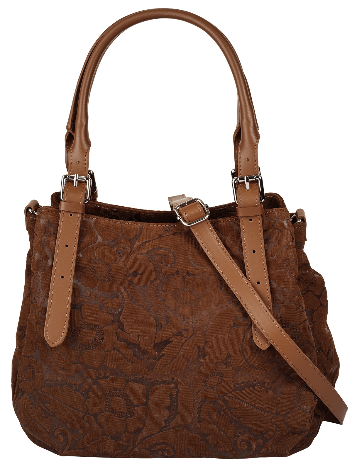 Samantha Look Henkeltasche echt Leder, Made in Italy
