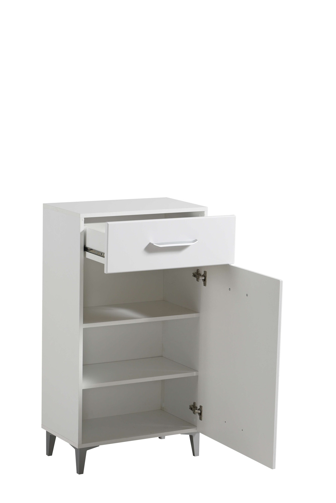 INOSIGN Schuhschrank »Belfort, Schuhkommode, Schuhregal, Höhe 105 cm«, in Opaque Weiss mit MDF-beschichtet Fronten, modernes Design