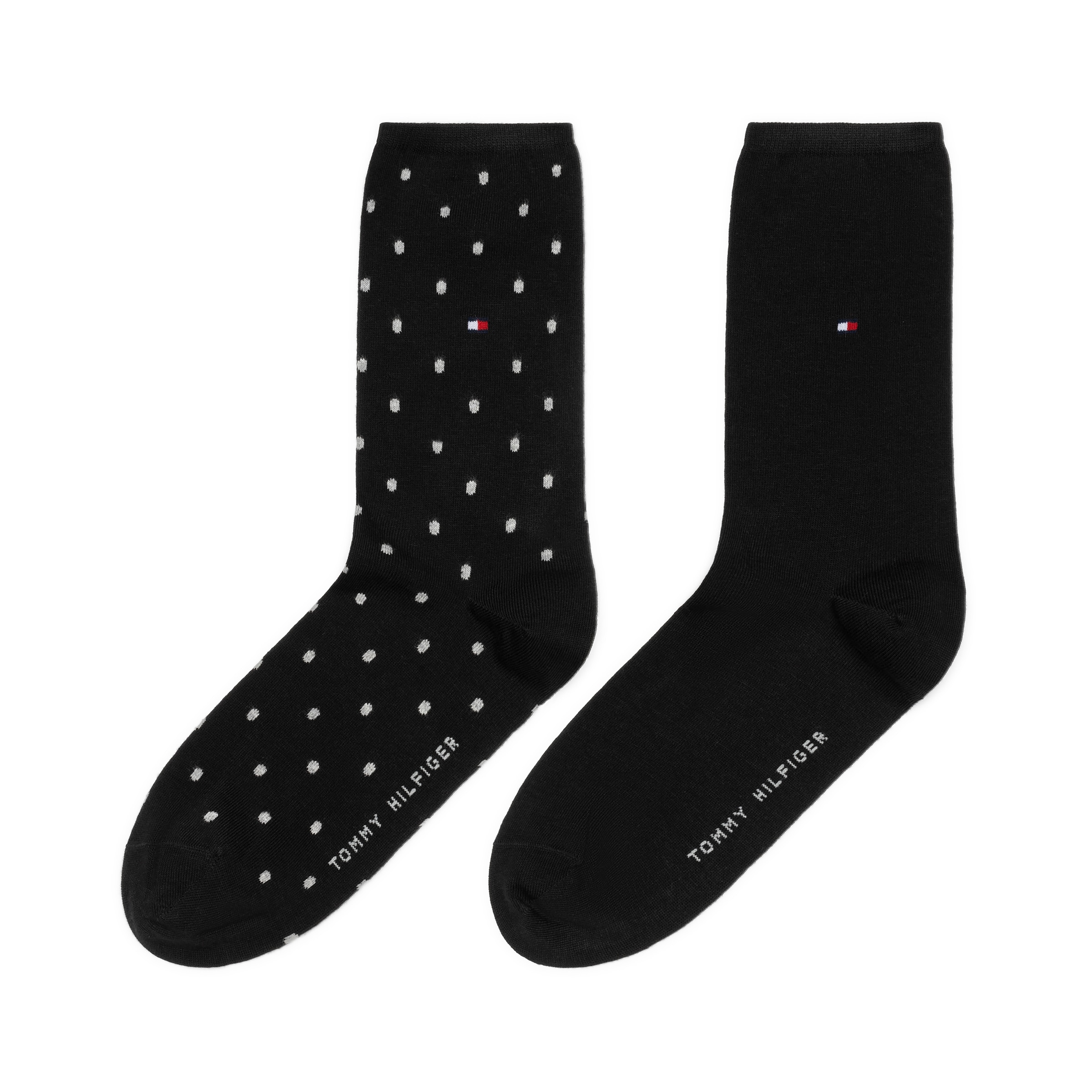 Tommy Hilfiger Socken »TH WOMEN SOCK DOT 2P« 2 Paar, 2 Stk. tlg. mit feinem Rippenbündchen und Logostickerei