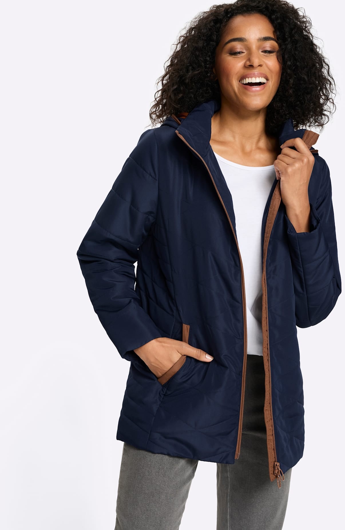 Classic Basics Veste matelassée mit Kapuze