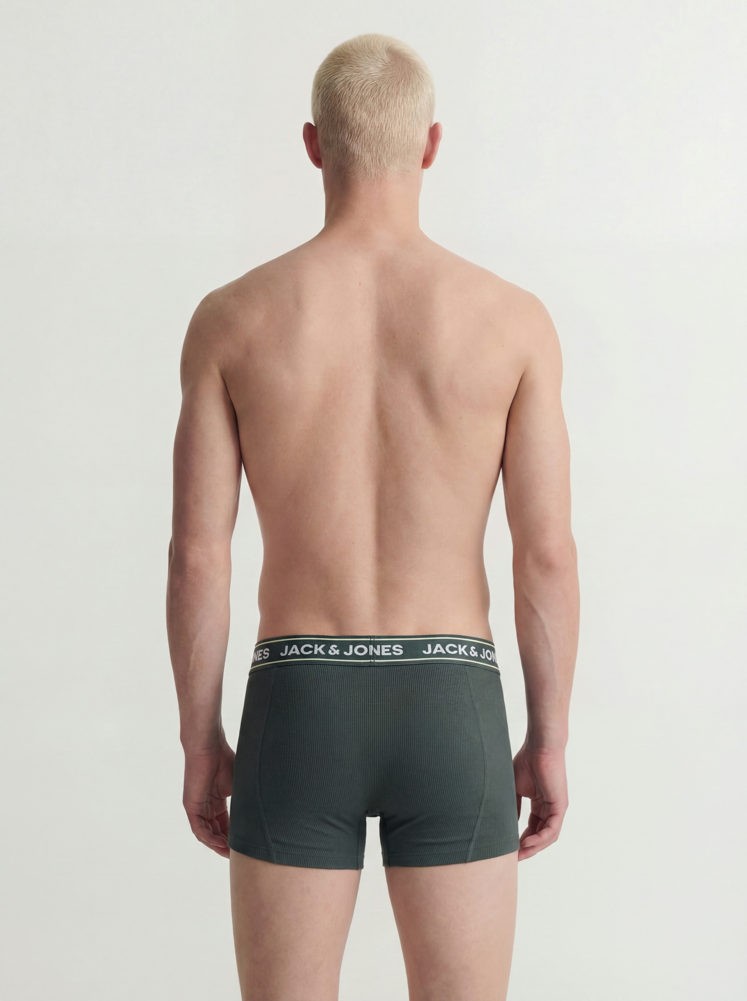 Jack & Jones Tronc »JACMAX SOLID TRUNKS 5 PACK BTW« Paquet, 5 cuis mélange de coton