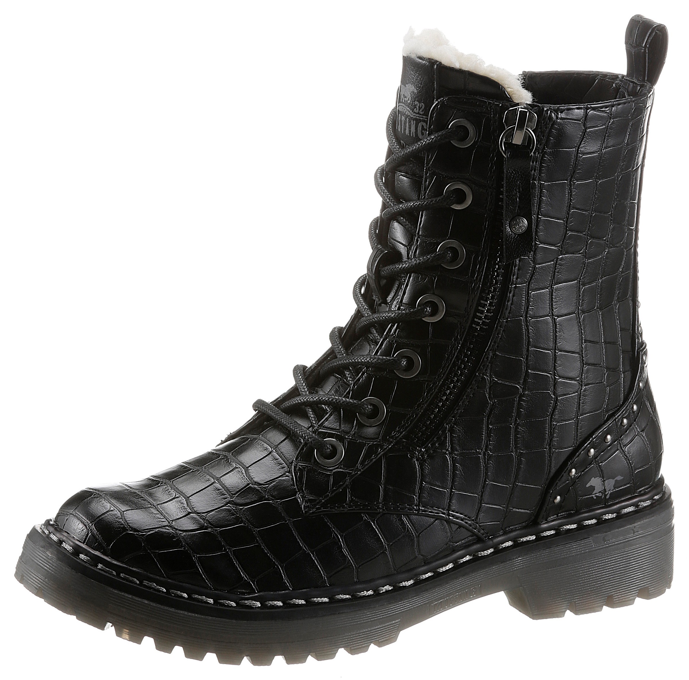 Image of Mustang Shoes Winterboots, in auffälliger Reptilienoptik bei Ackermann Versand Schweiz