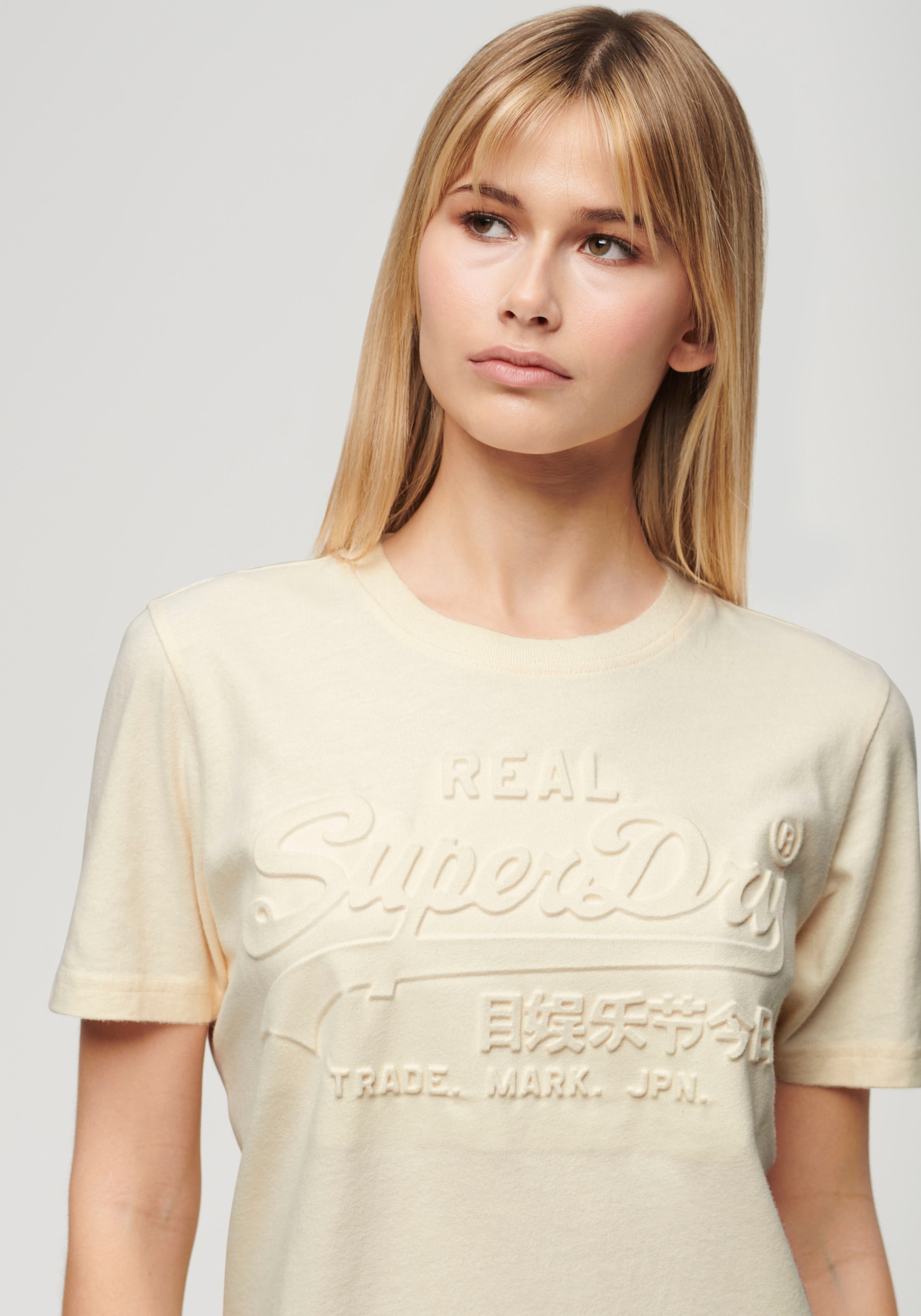 Superdry Kurzarmshirt »EMBOSSED VL RELAXED T SHIRT«