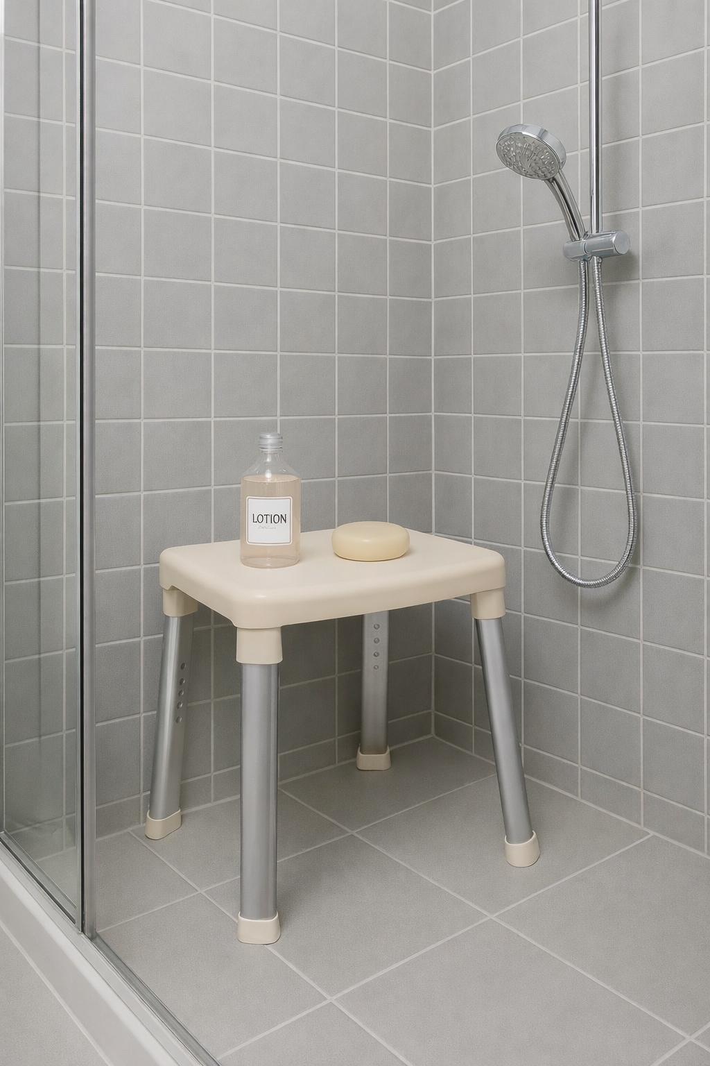 Image of Bischof Dusch- und Badhocker "Splash" belastbar bis 150 kg rutschfester Stand, TÜV/GS geprüft
