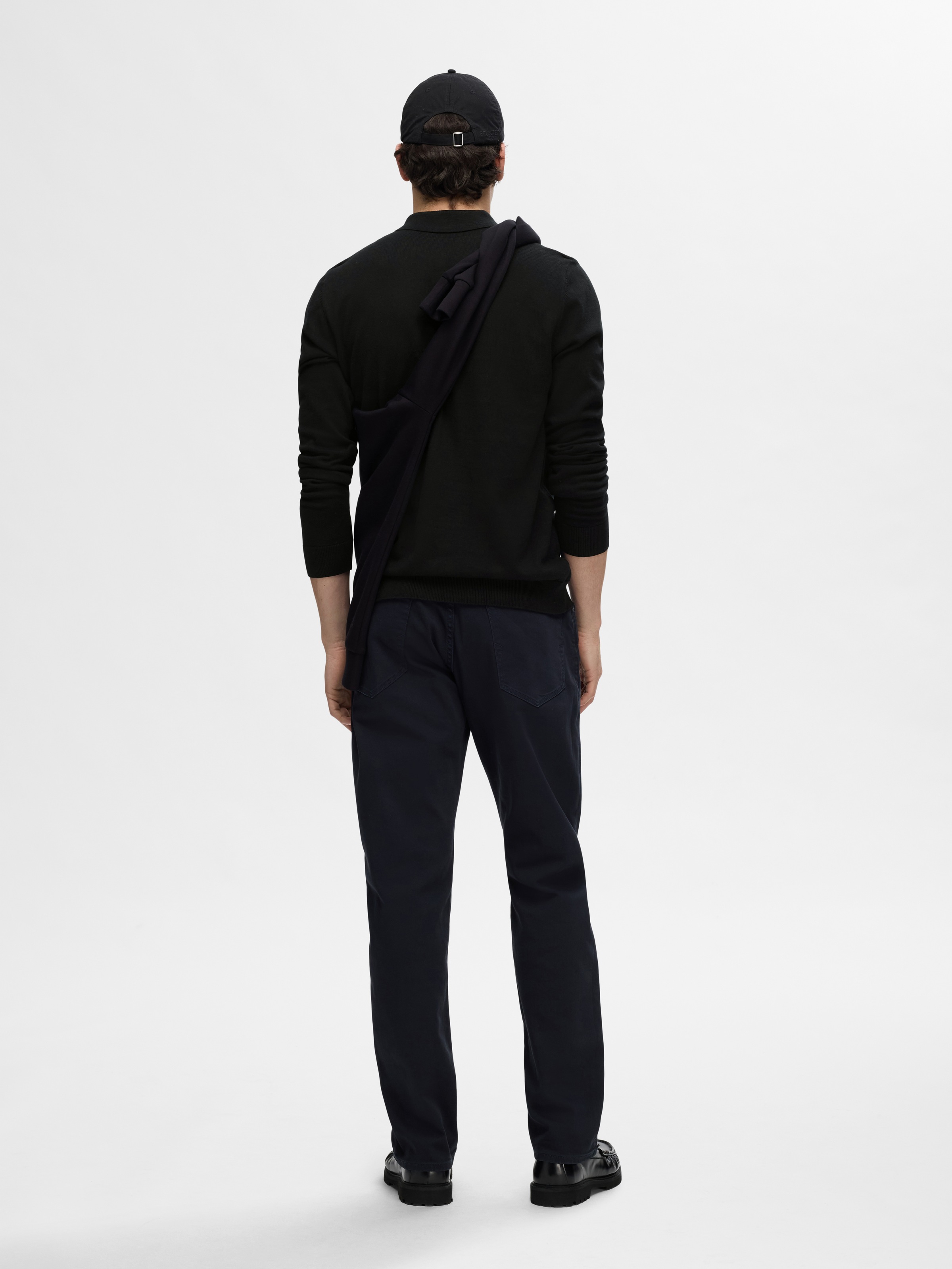 SELECTED HOMME Polokragenpullover »SLHBERG LS HALF ZIP POLO NOOS«