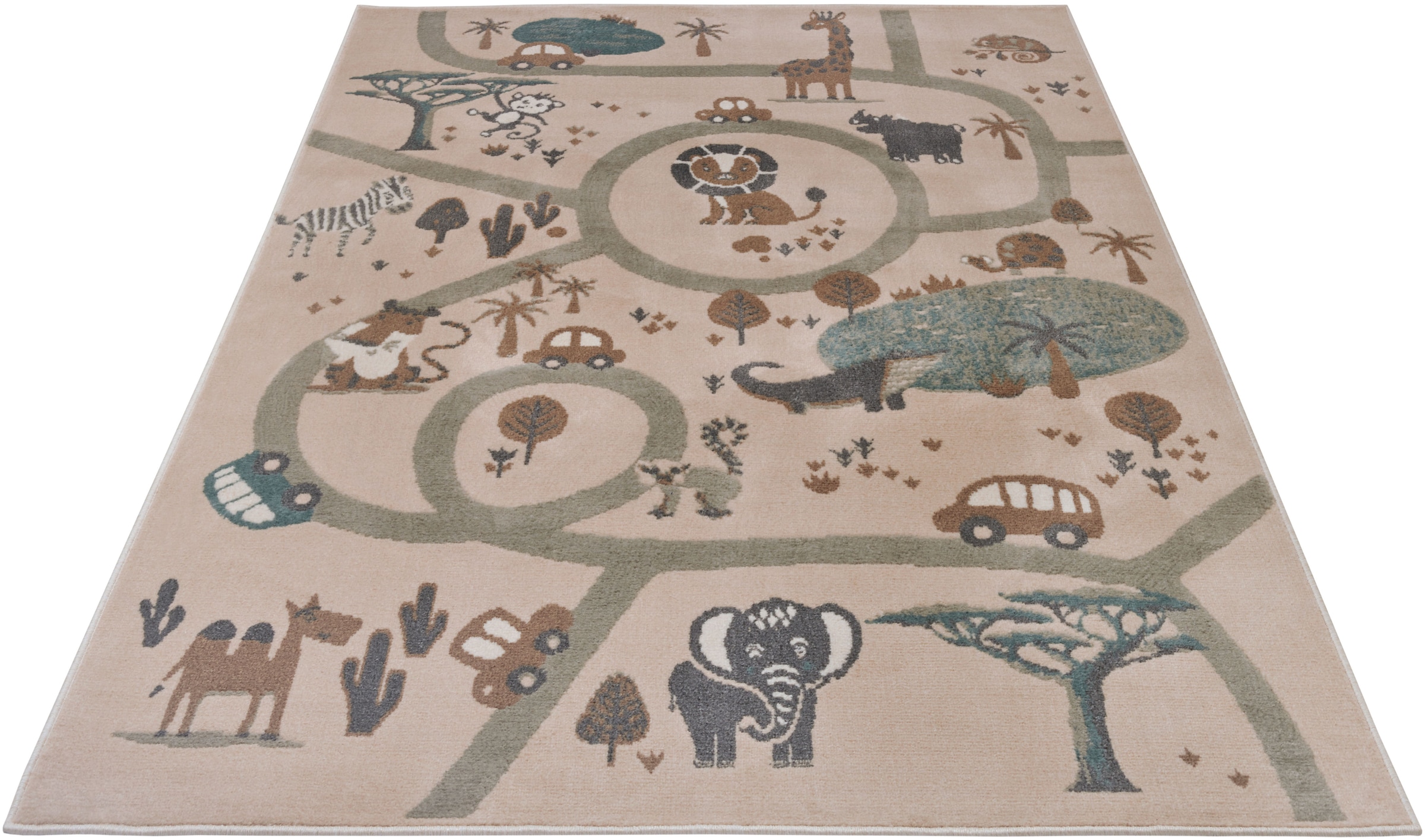 HANSE Home Kinderteppich »Adventures Animal Park«, rechteckig, Spielteppich, weich, Kinderzimmer, Kurzflor, Spielunterlage, Teppich