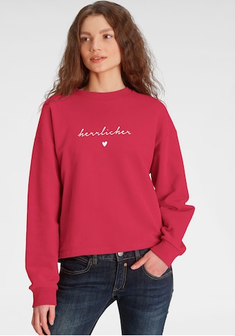 Sweatshirt »OTINA«, mit Herrlicher Logo-Statement-Print