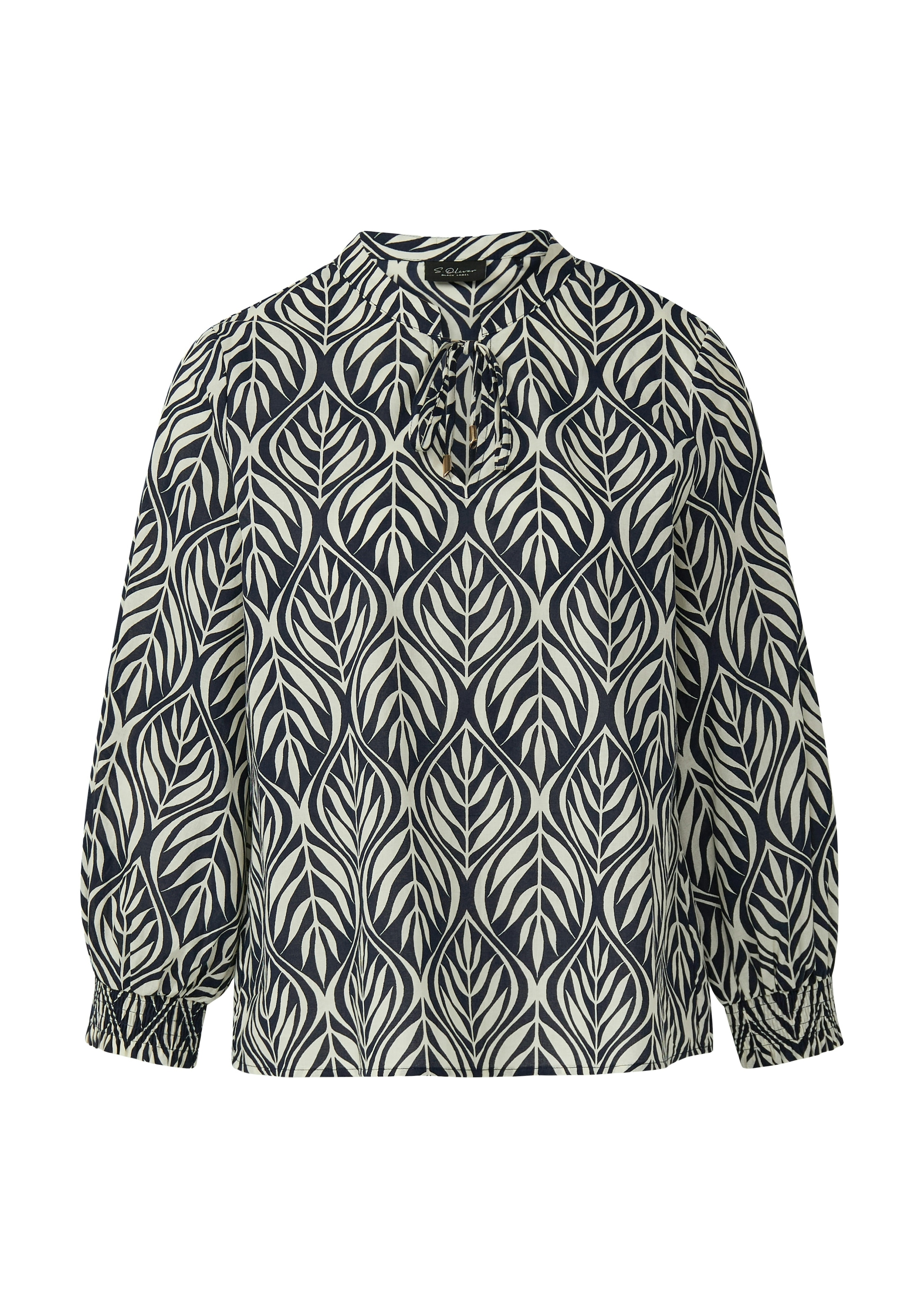 s.Oliver BLACK LABEL Blouse à manches longues avec imprimé intégral