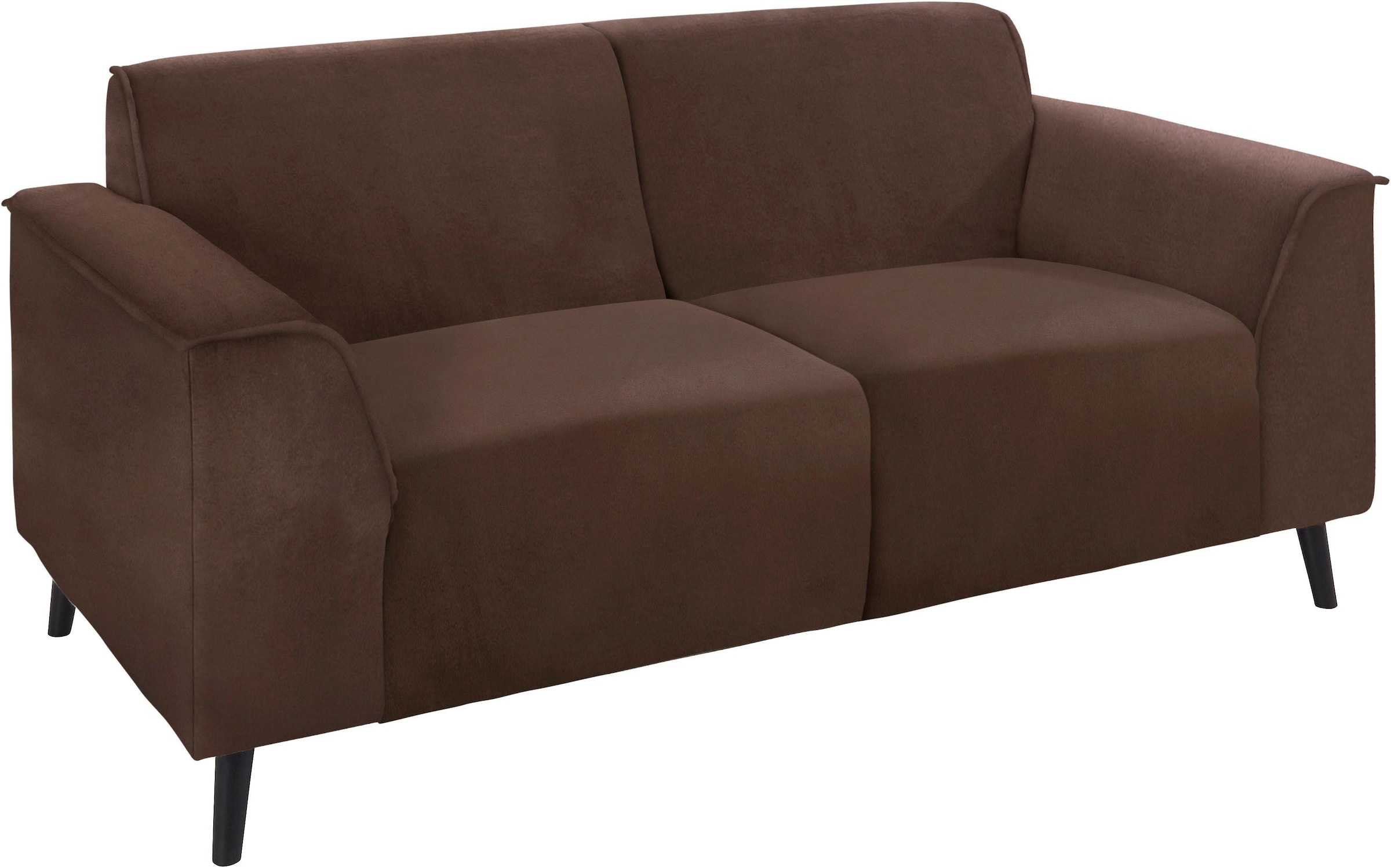 DOMO collection 2-places »Amora, inklusive komfortablem Federkern für mehr Sitzkomfort« Komfortsitzhöhe 47cm, elegante Armlehnen und hoher Fuss