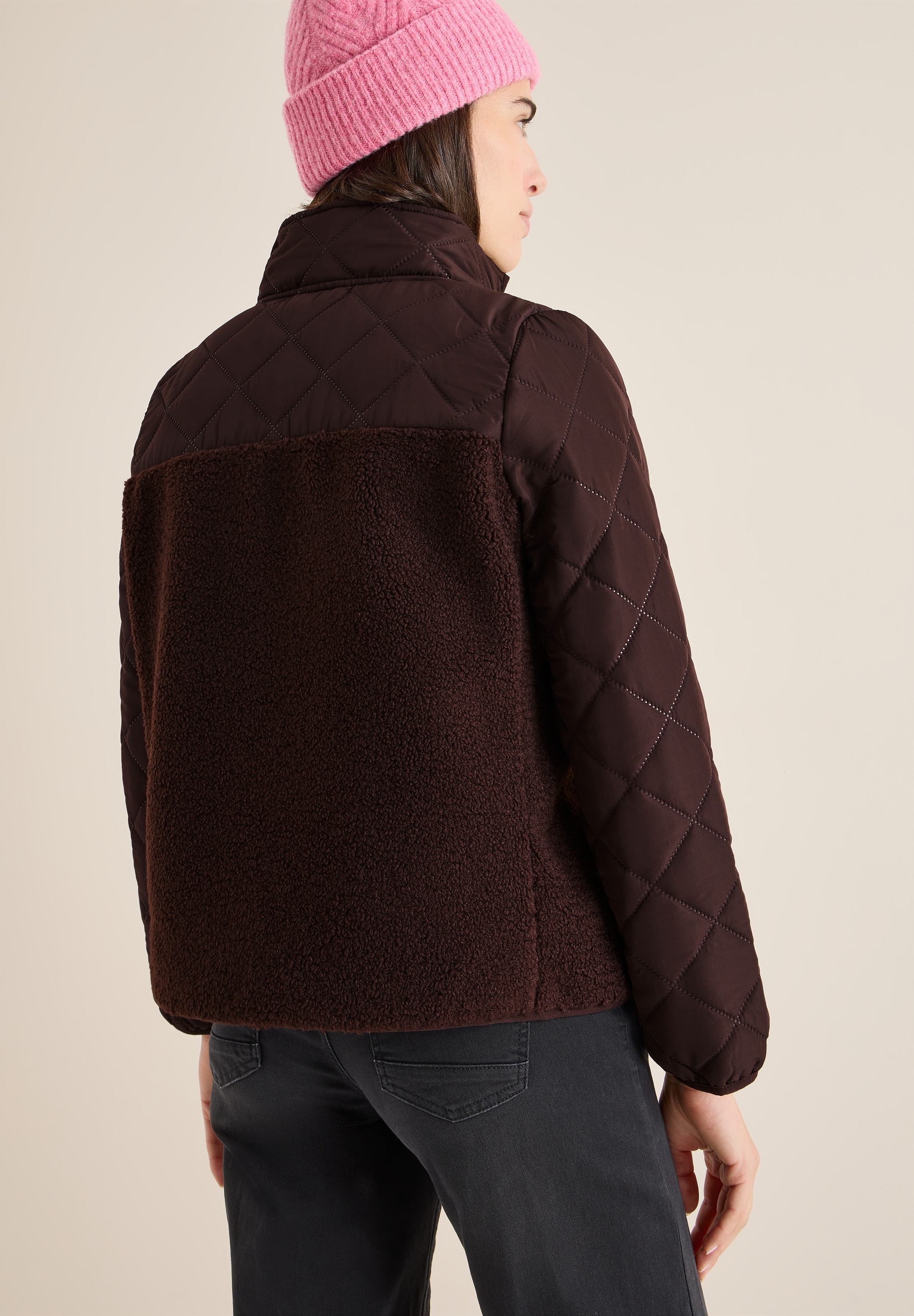 Cecil Steppjacke ohne Kapuze Teddy-Jacke mit Steppdetails